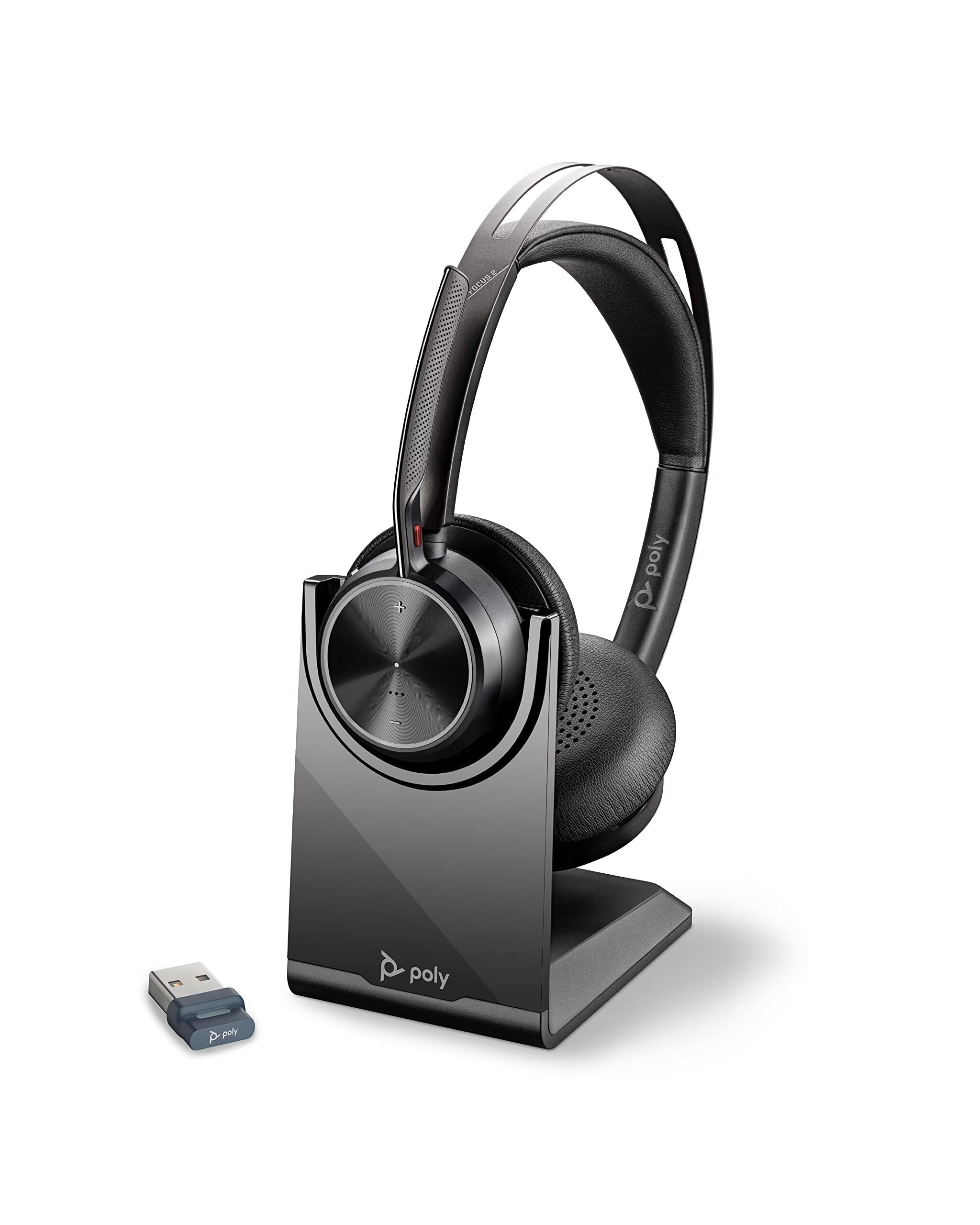 POLY Voyager Focus 2 UC Teams USB-C + stand pour PC/GSM