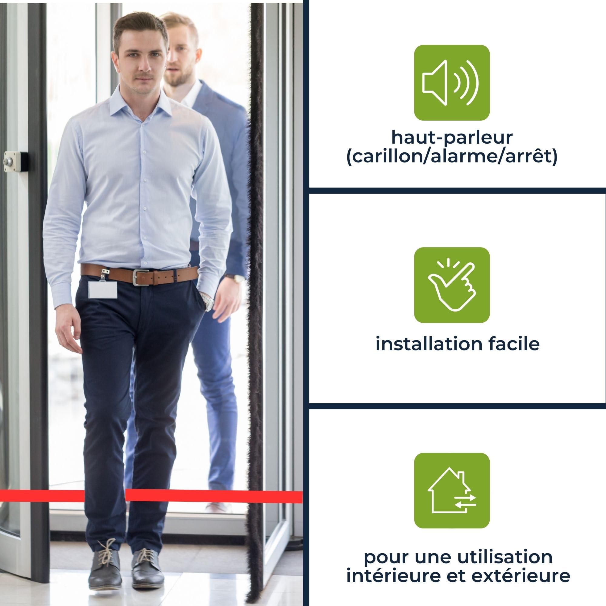 Detecteur de passage infra-rouge avec sonnerie