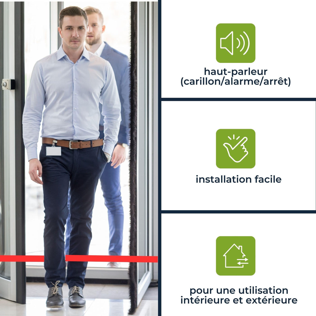 Detecteur de passage infra-rouge avec sonnerie