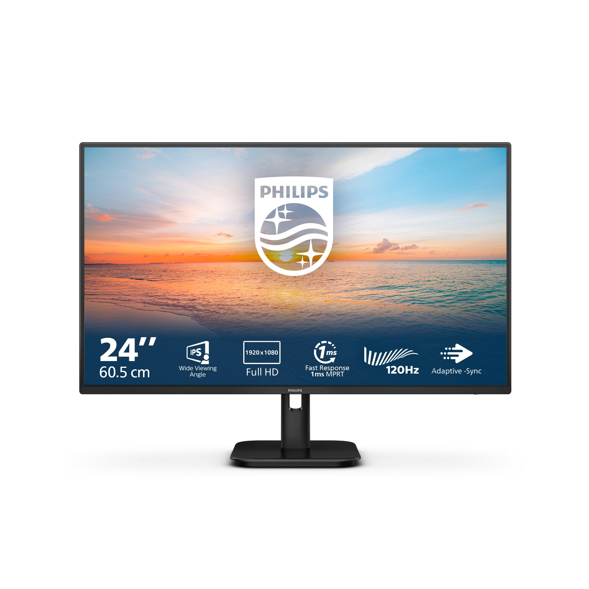 PHILIPS 24E1N1100A/00 - écran LED - 24"-1920 x 1080 Full HD (1080p) @ 100 Hz - IPS - 250 cd/m² - 1300:1 - 1 ms - HDMI, VGA - HP