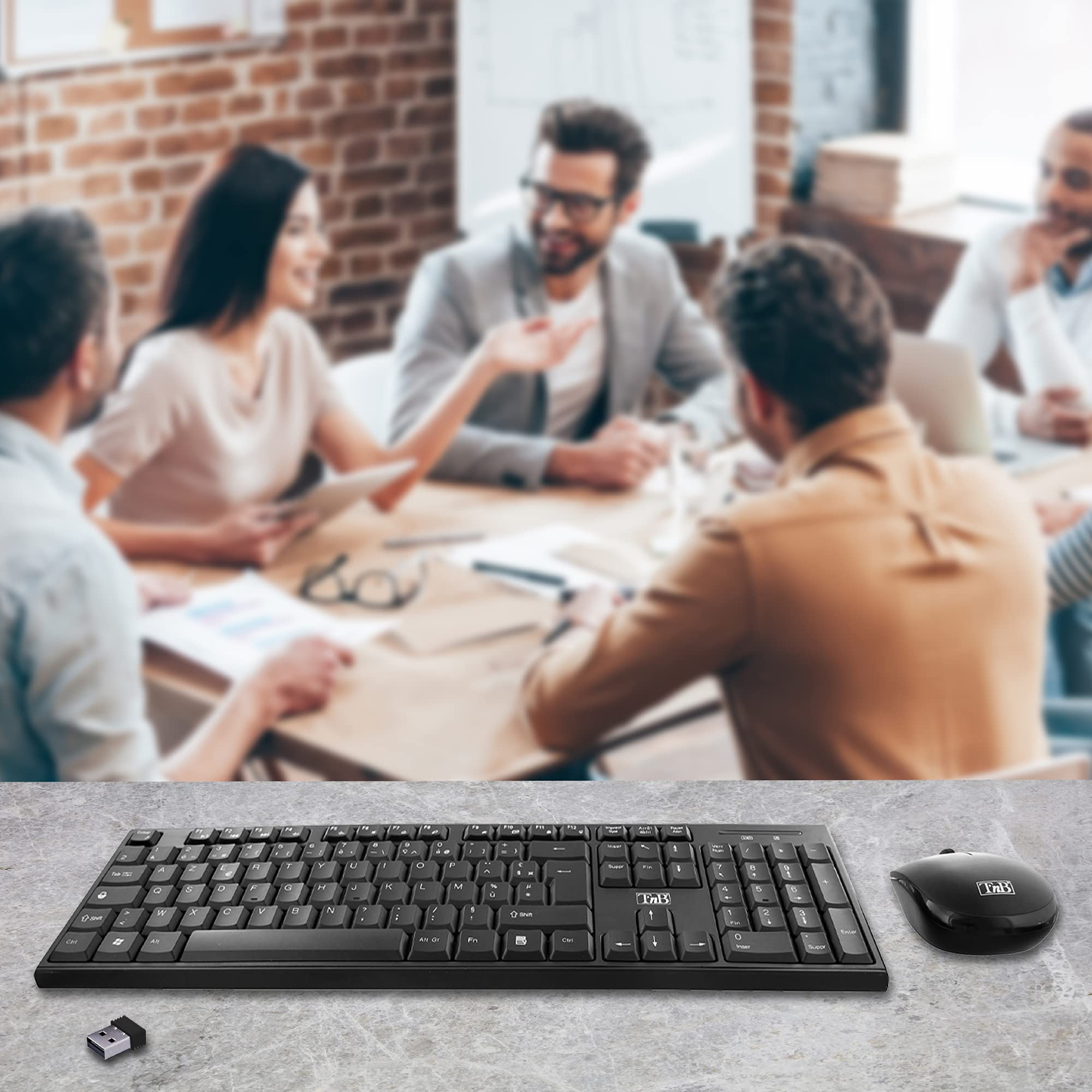 TNB CLASSY Wireless Keyboard/Mouse Combo High Quality Finish Compact Keyboard With Comfortable And Silent Keys