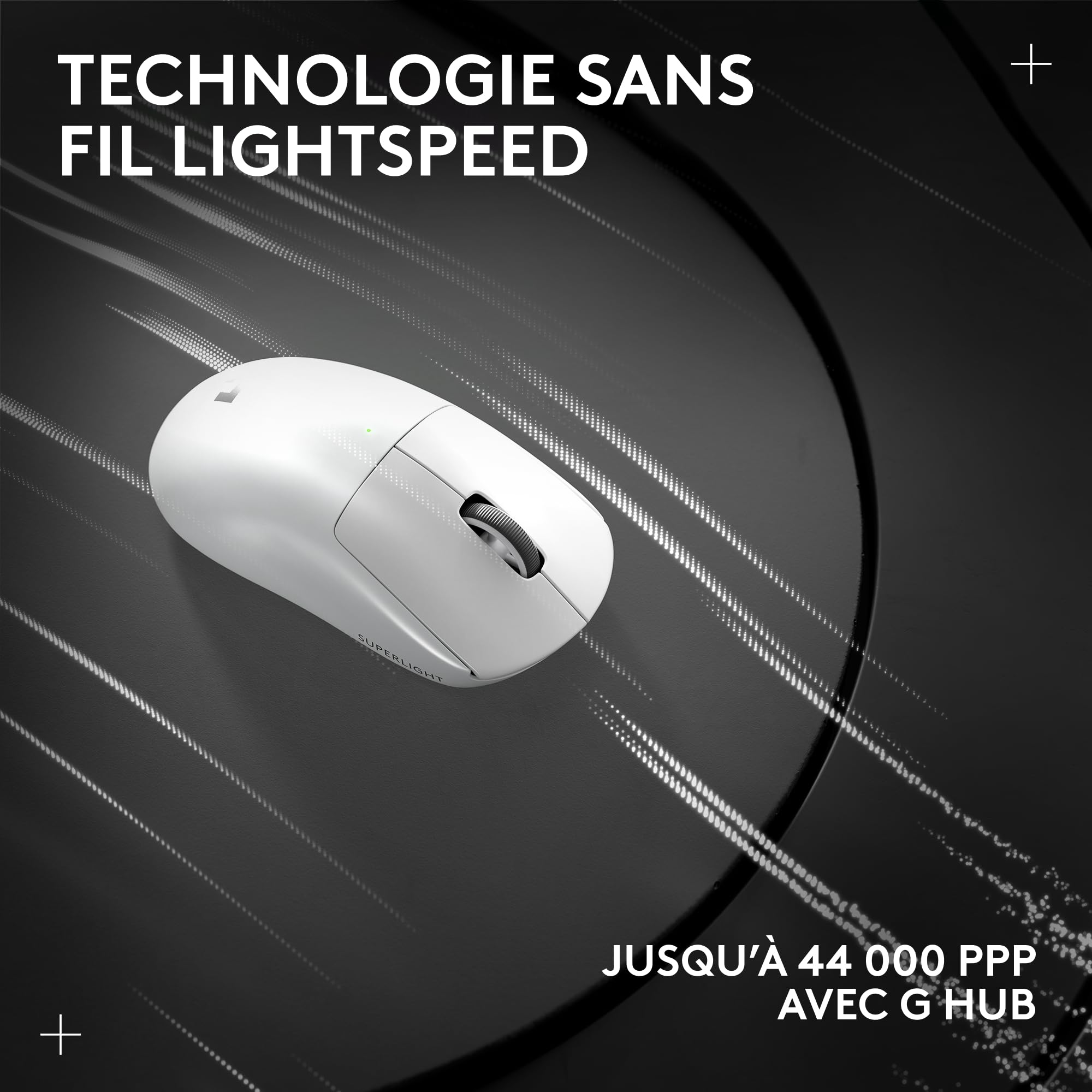 LOGITECH G PRO X SUPERLIGHT 2 Mouse optical 5 buttons wireless 2.4 GHz USB LOGITECH LIGHTSPEED receiver white