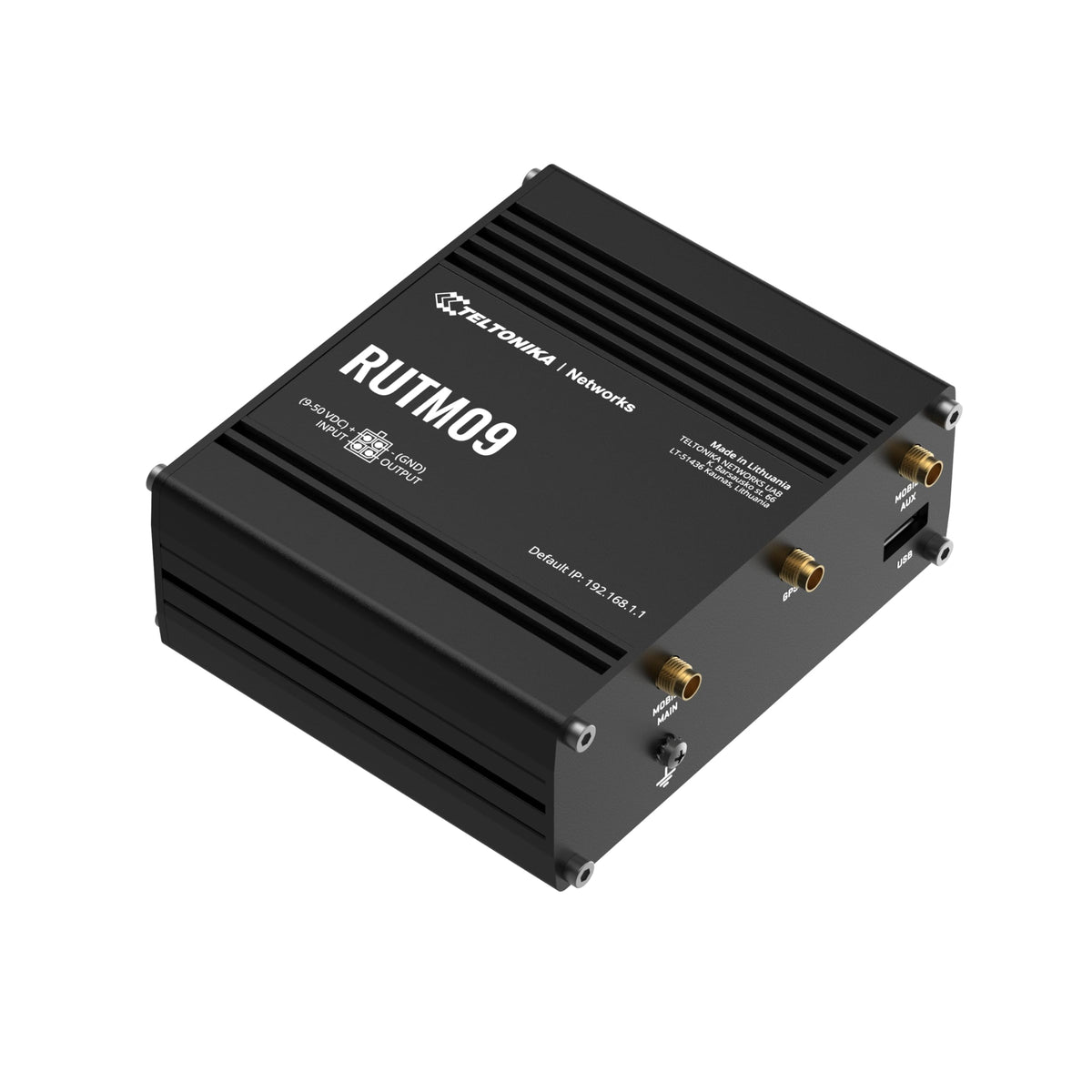 TELTONIKA NETWORKS RUTM09 DUAL SIM 4G/LTE/GNSS 4x RJ45-Ports router