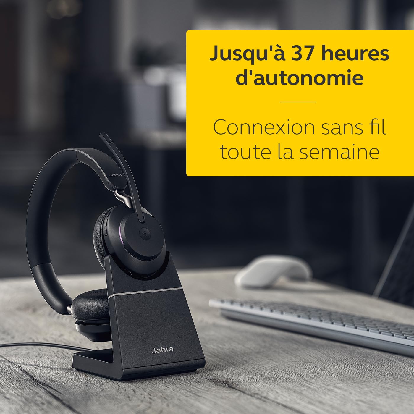 Jabra Evolve2 65 HS+Stand MS Stereo Blak