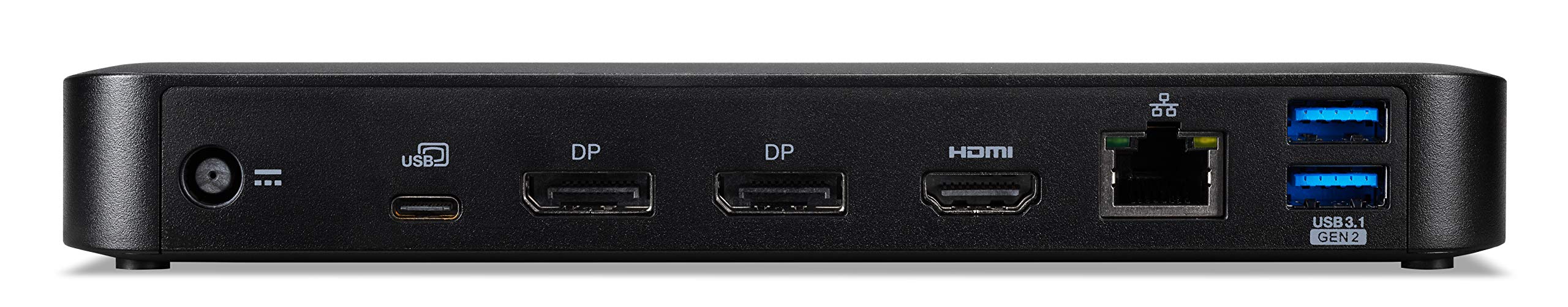 ACER USB Type-C Dockingstation III 85W charging Rear 2xDP 1.4++ HDMI 2.0 RJ45 2xUSB 3.1 Gen2 Front 2xUSB 3.1 1xType-C 3.5mm Audio