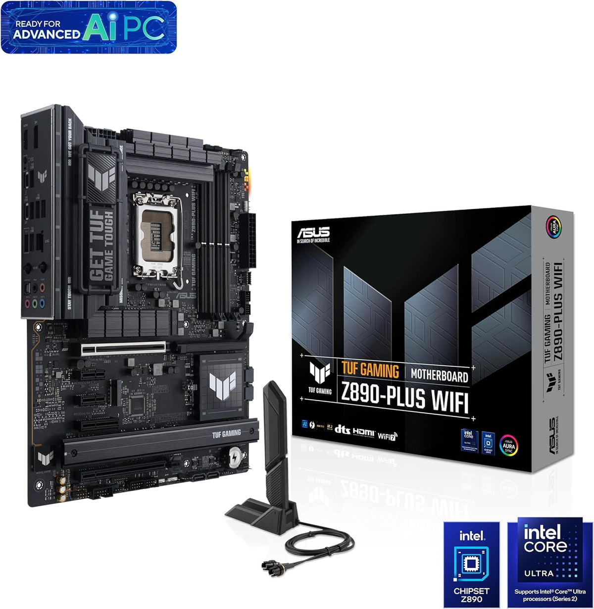 ASUS TUF GAMING Z890-PLUS WIFI LGA1851 DDR5 ATX MB
