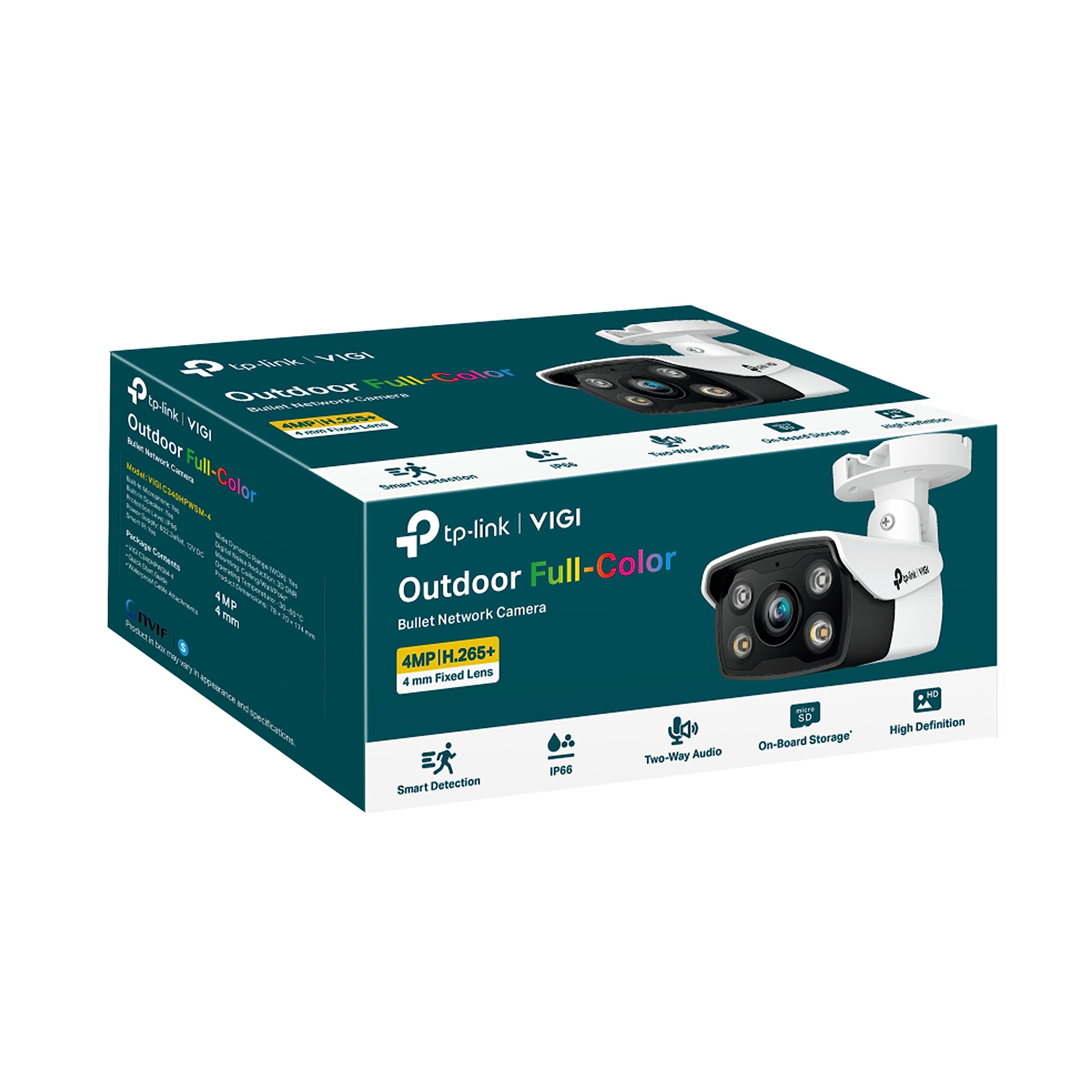 TP-LINK VIGI C340 2.8MM 4MP Outdoor Full-Color Bullet Network Camera 2.8mm