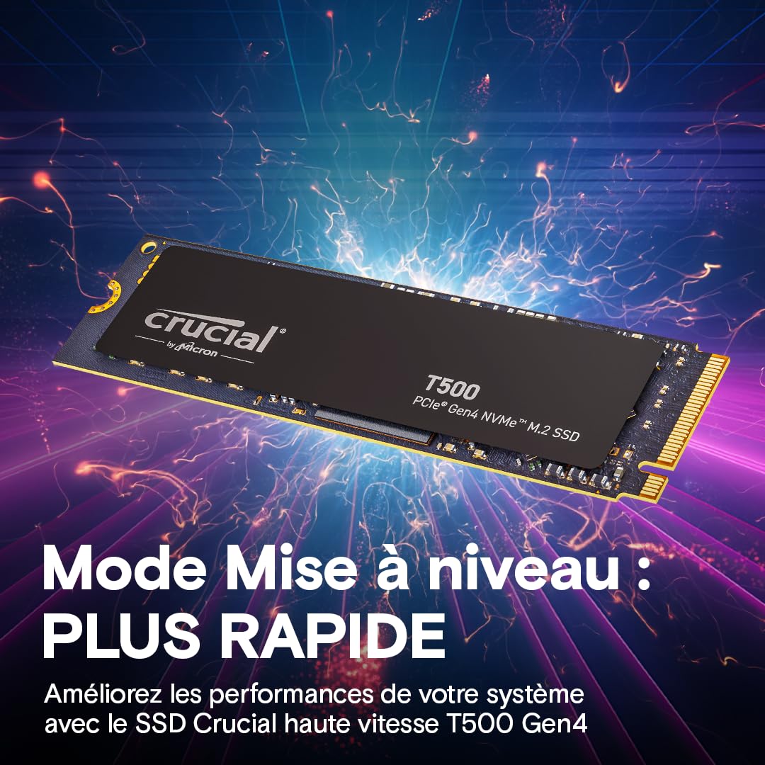 Crucial T500 2 To M.2 PCI Express 4.0 NVMe 3D TLC NAND