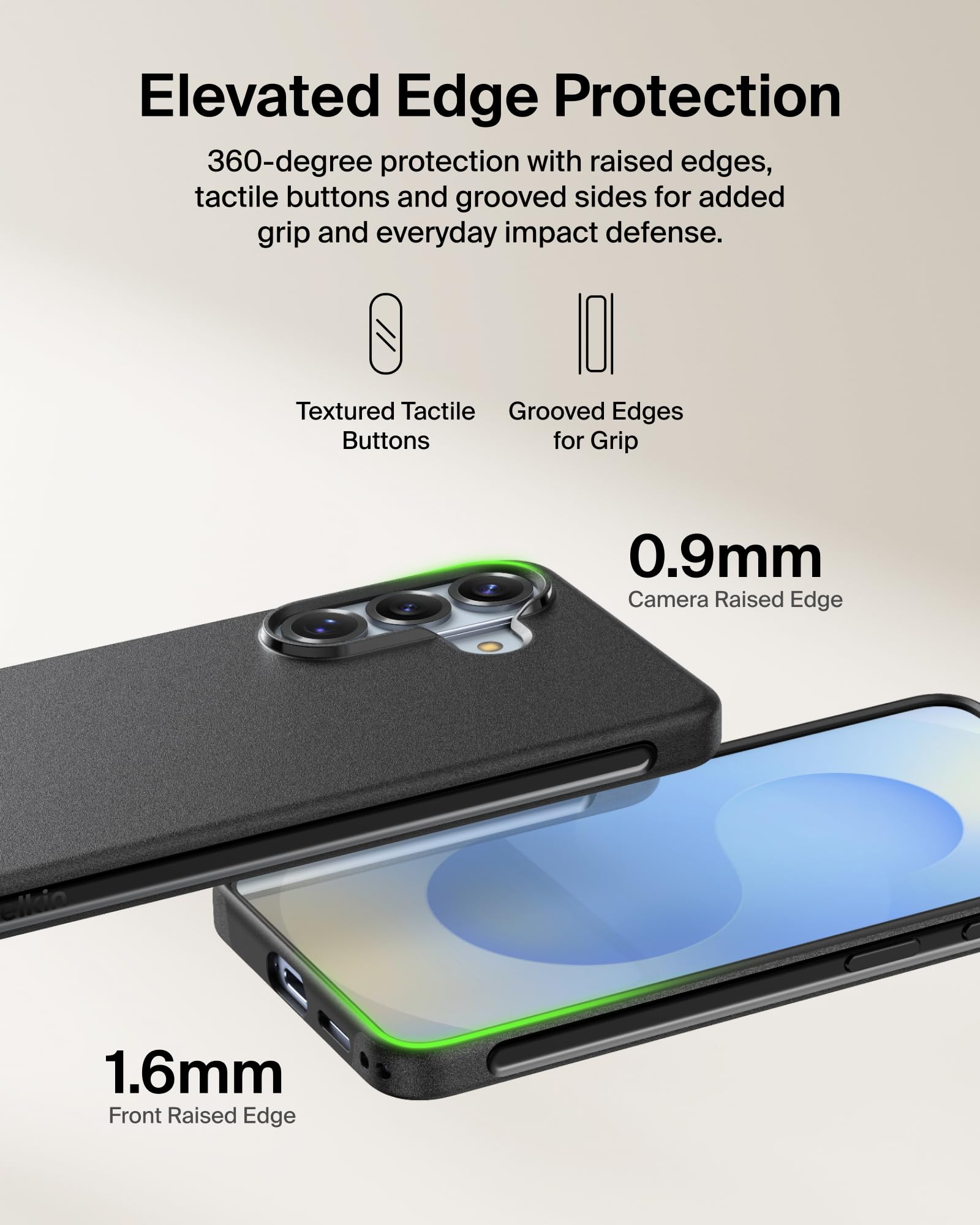 COVER/GRIP TPU D1 TINT BLACK