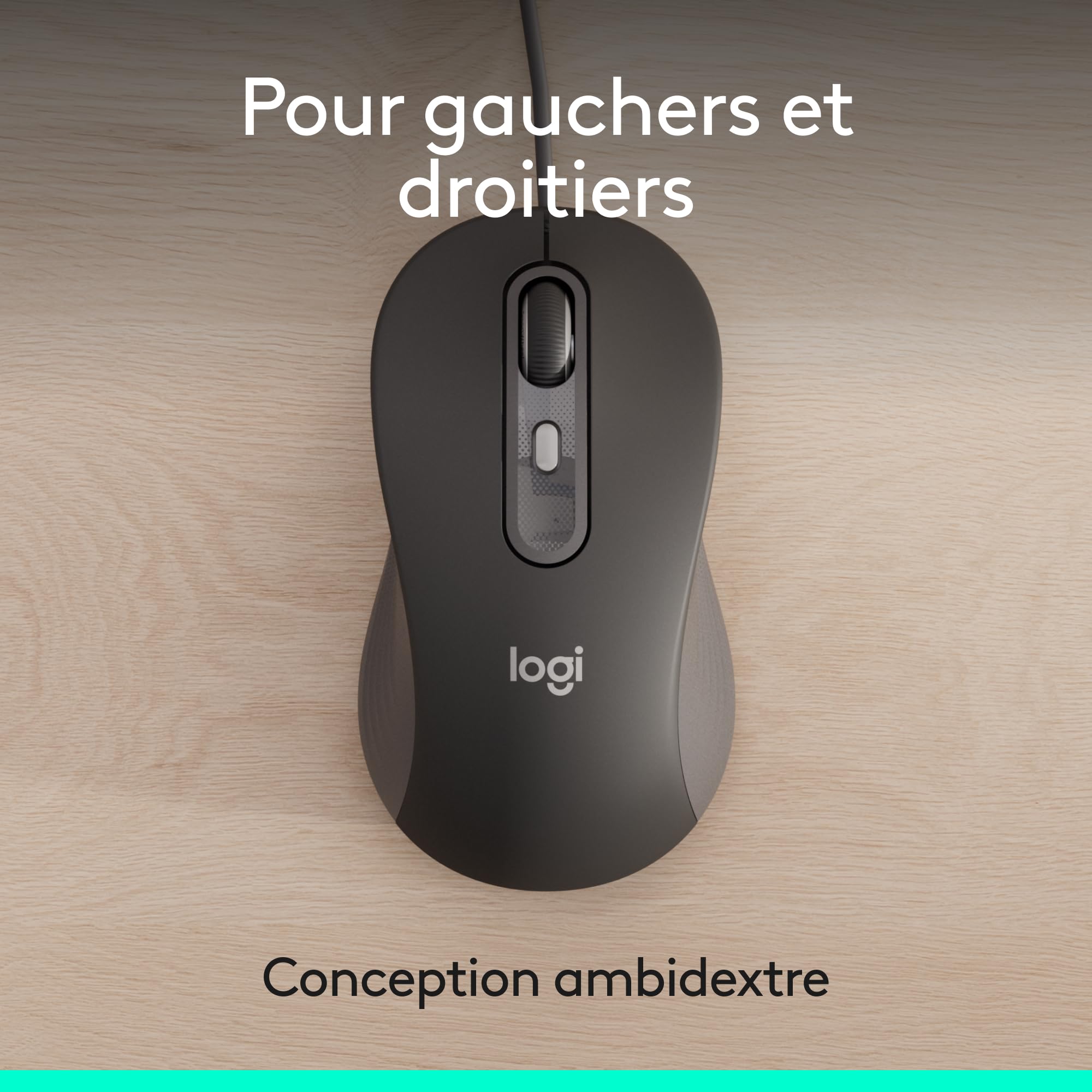 LOGITECH Wired Mouse M520 for Business Graphite