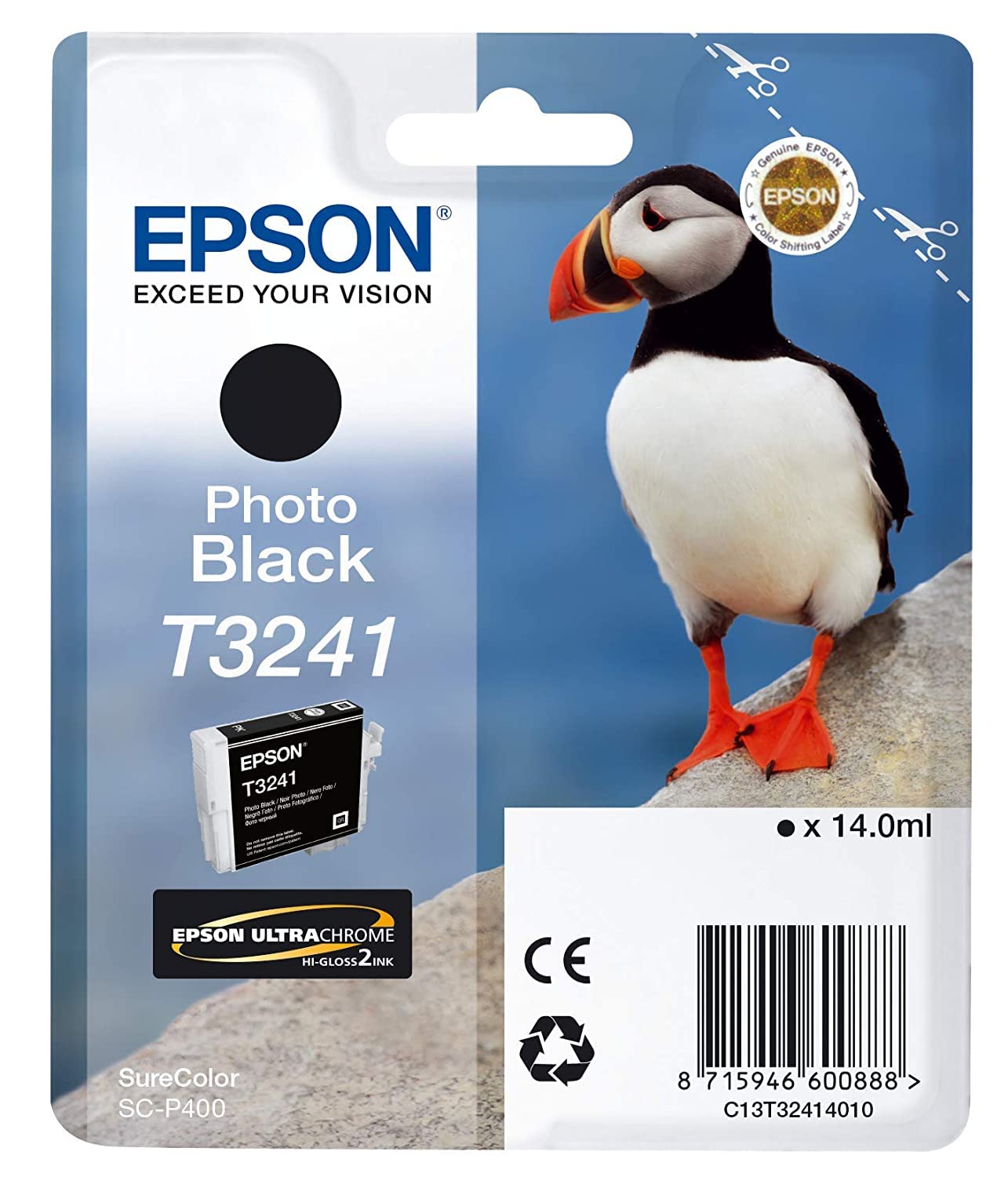 Cartouche EPSON C13T32414010 T3241 - Noir