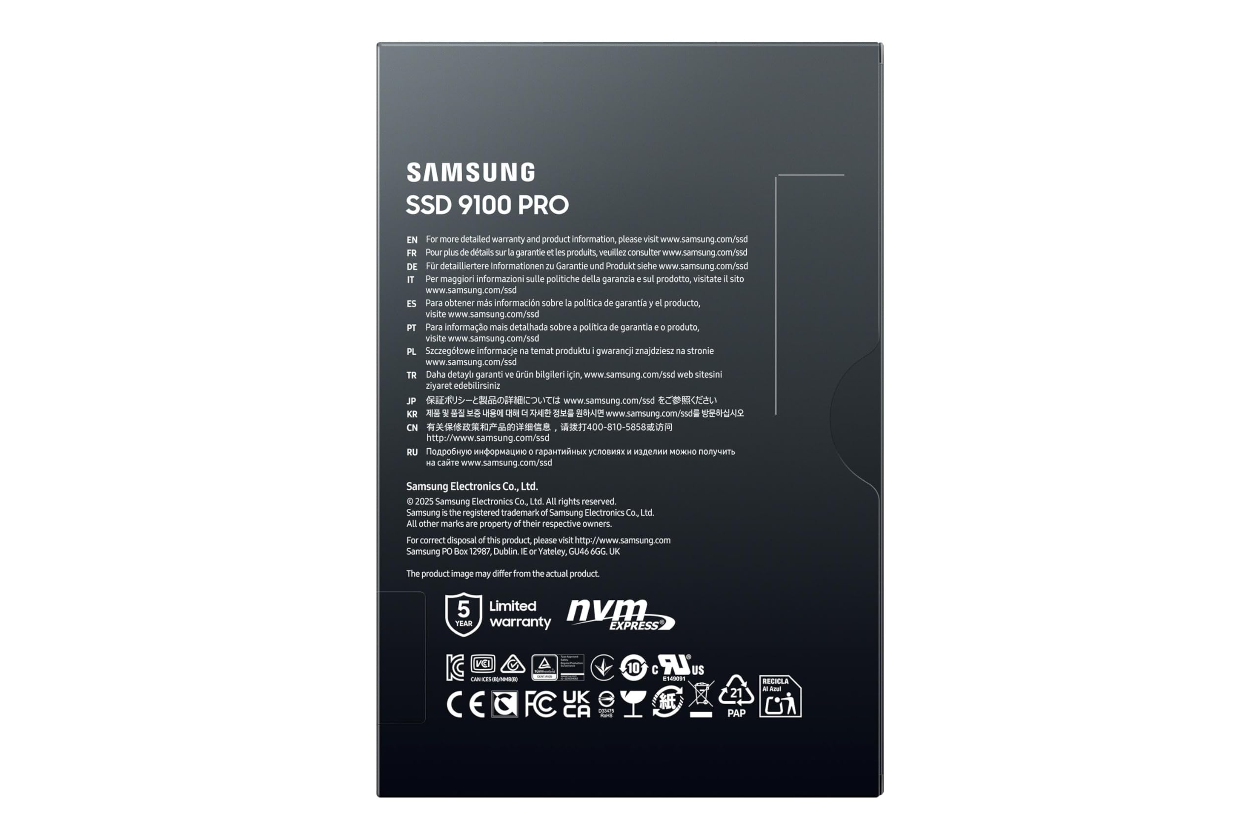 9100PRO 1TB SSD M.2 NVMe PCIe 5