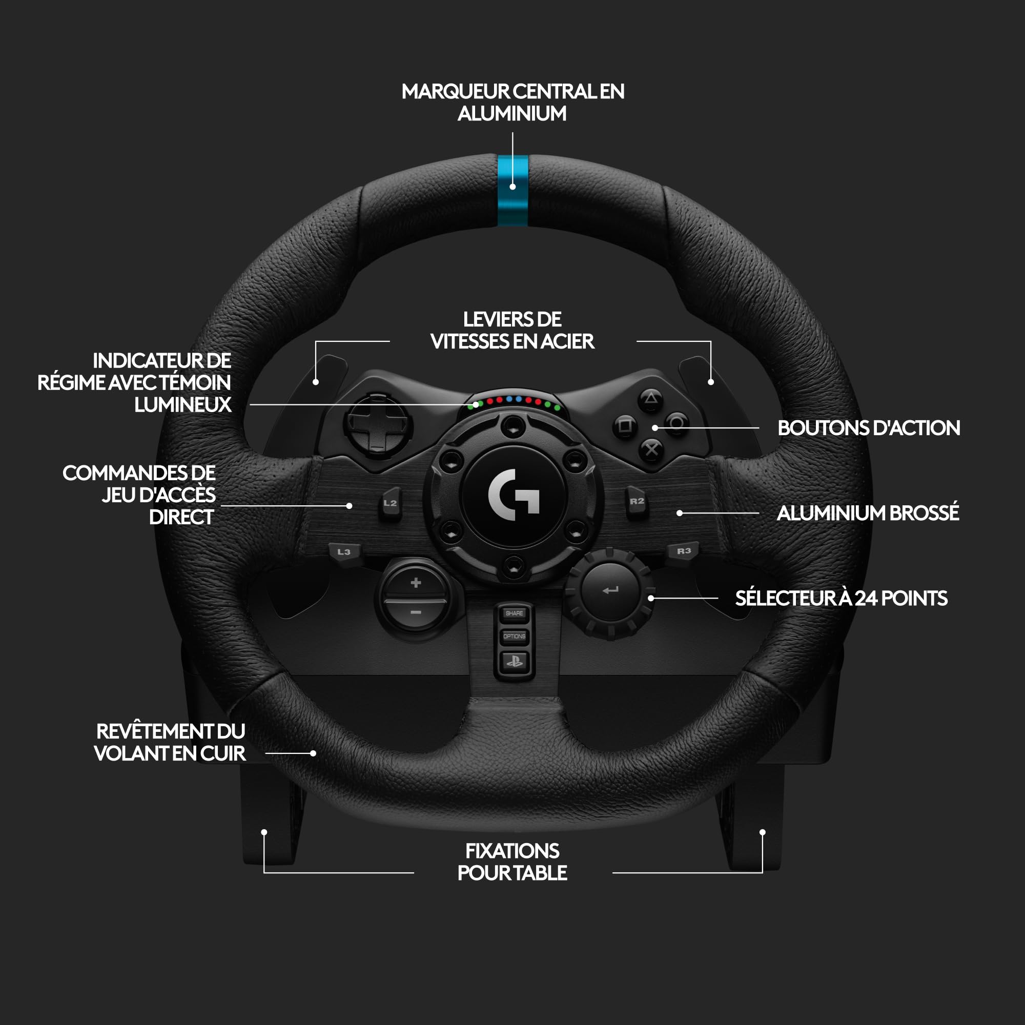 LOGITECH G923 Wheel and pedals set wired for PC Sony PlayStation 4 Sony PlayStation 5