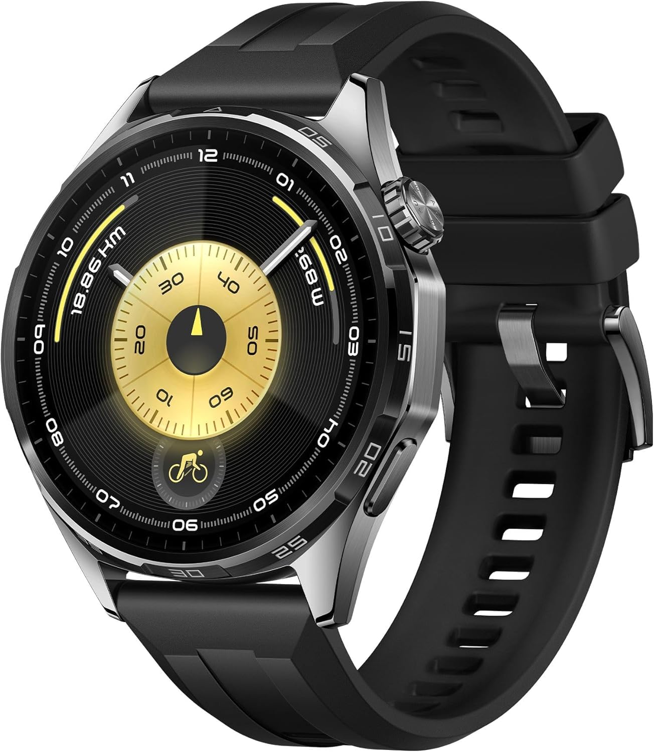 "Huawei WATCH GT6 3,73 cm (1.47"") AMOLED 46 mm Numérique 466 x 466 pixels Écran tactile Noir GPS (satellite)"