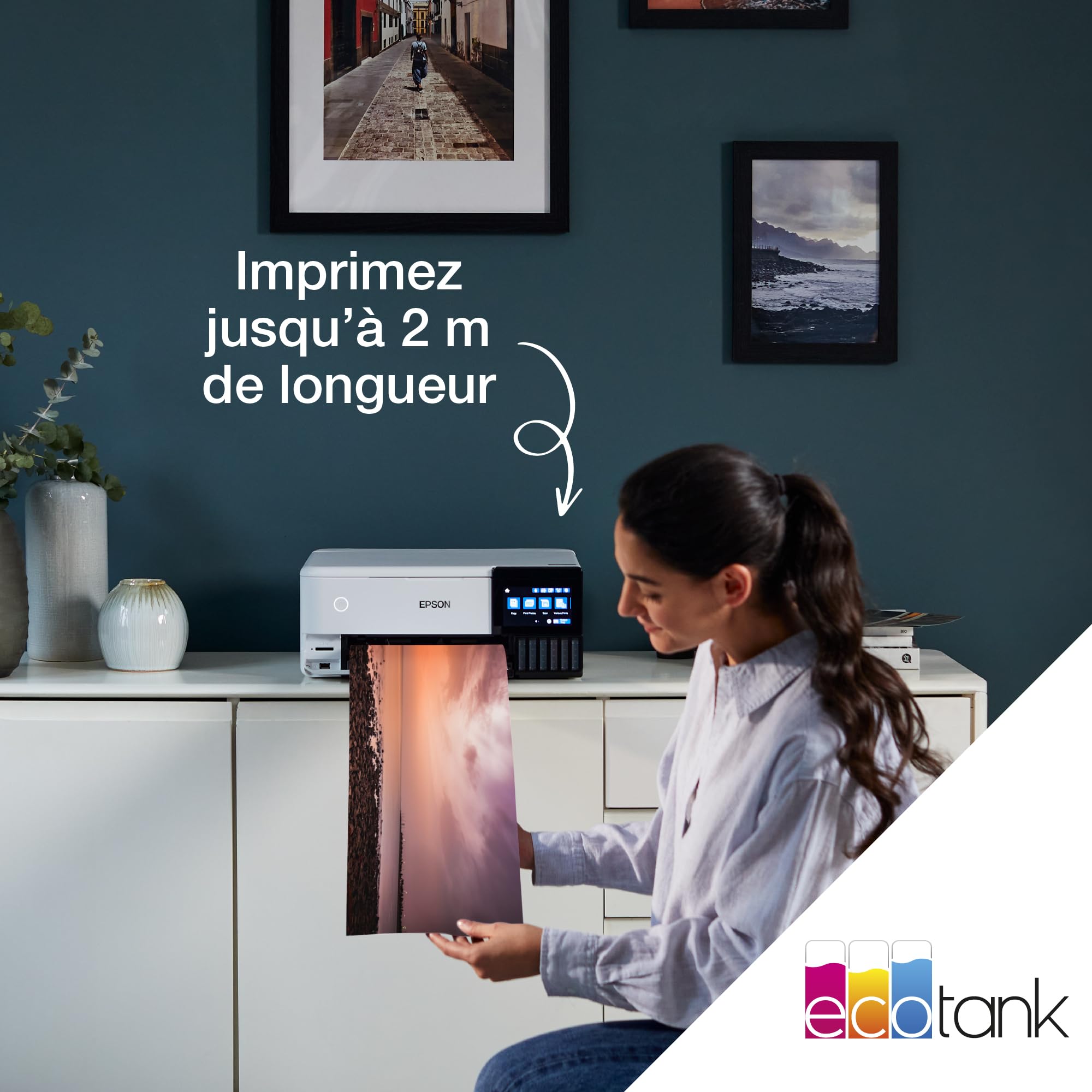 EPSON EcoTank ET-8500 MFP colour ink-jet refillable A4 16ppm print USB LAN USB host Wi-Fi white