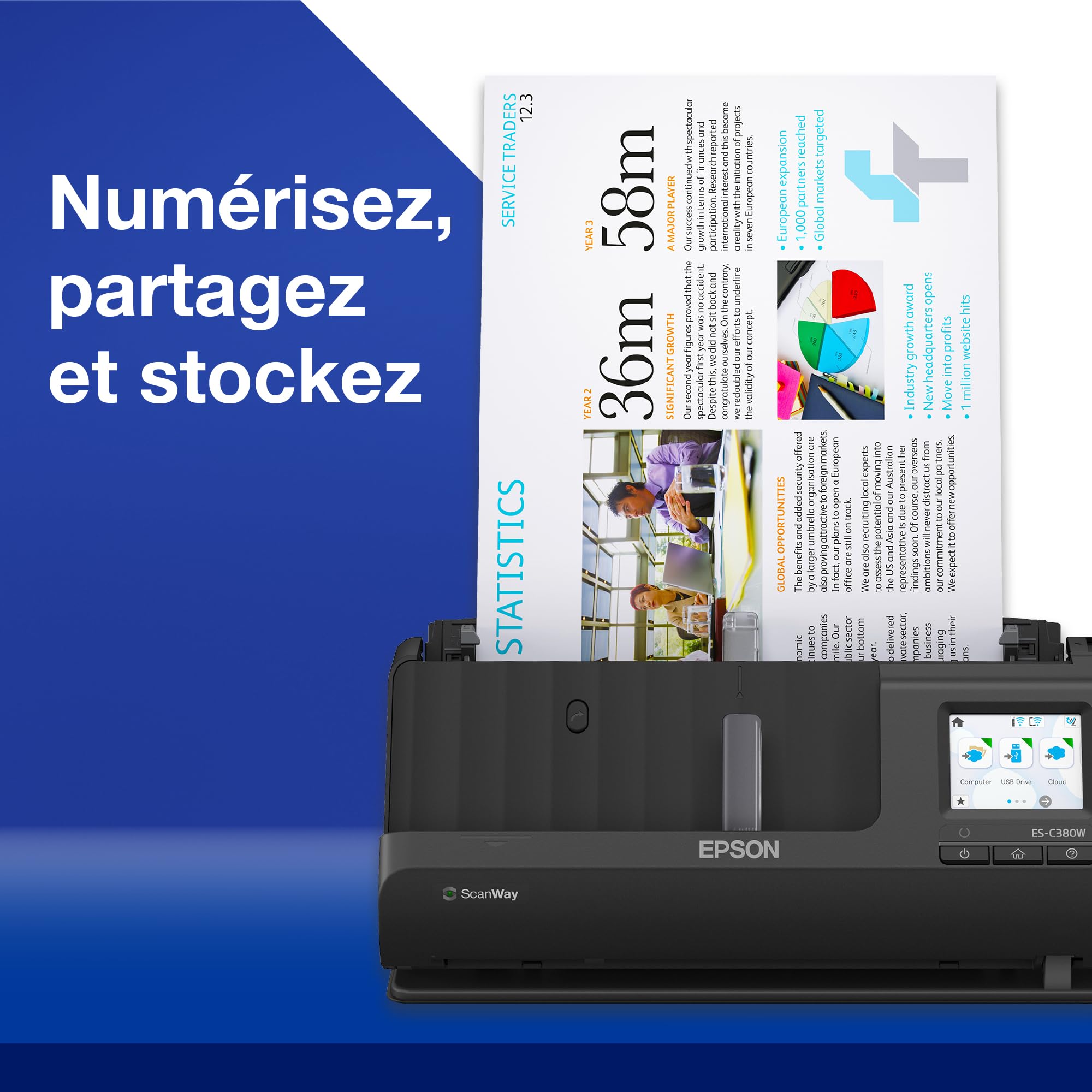 EPSON WorkForce ES-C380W Scanner 30ppm