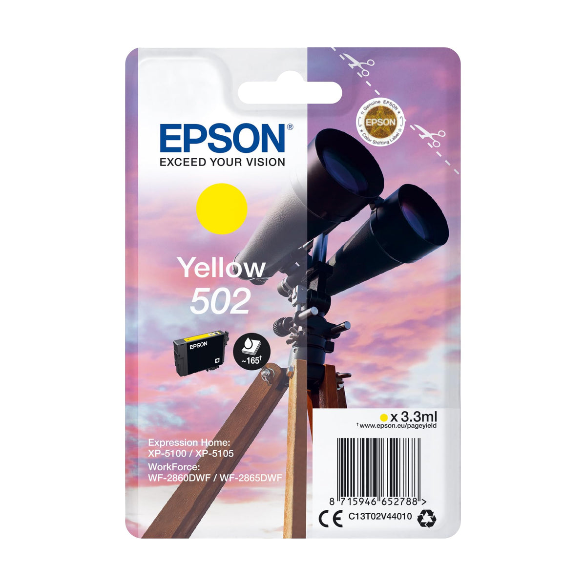 EPSON 1LB Singlepack Yellow 502 Ink