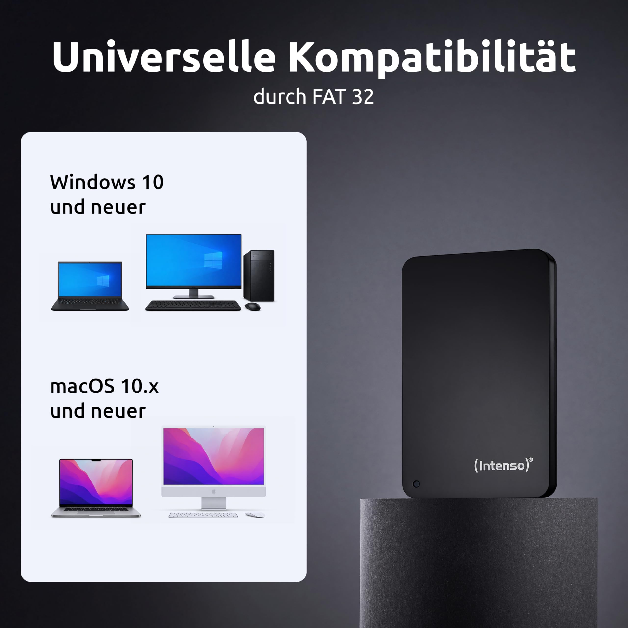 INTENSO Disque Dur Externe 2.5" Memory Case USB 3.0 - 4 To Noir