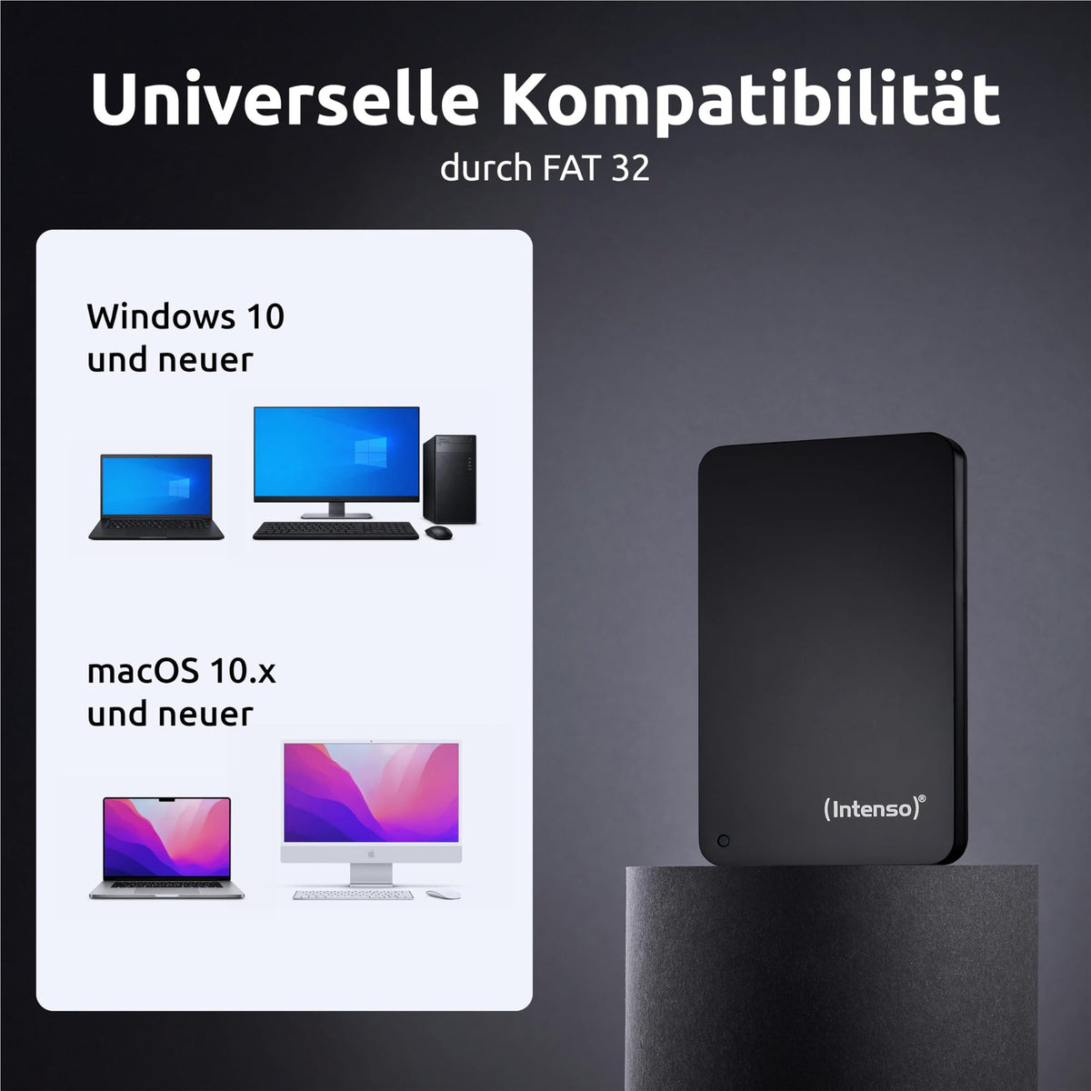 INTENSO Disque Dur Externe 2.5" Memory Case USB 3.0 - 1 To Noir