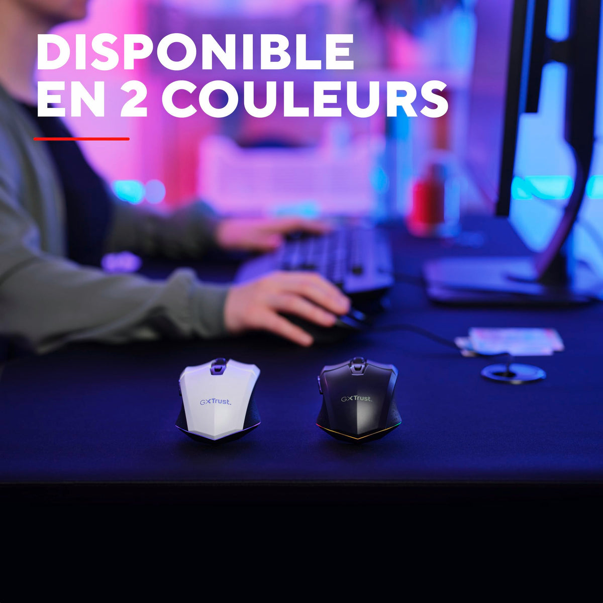 TRUST Souris gaming sans fil FELOX rétroéclairée - Blanche