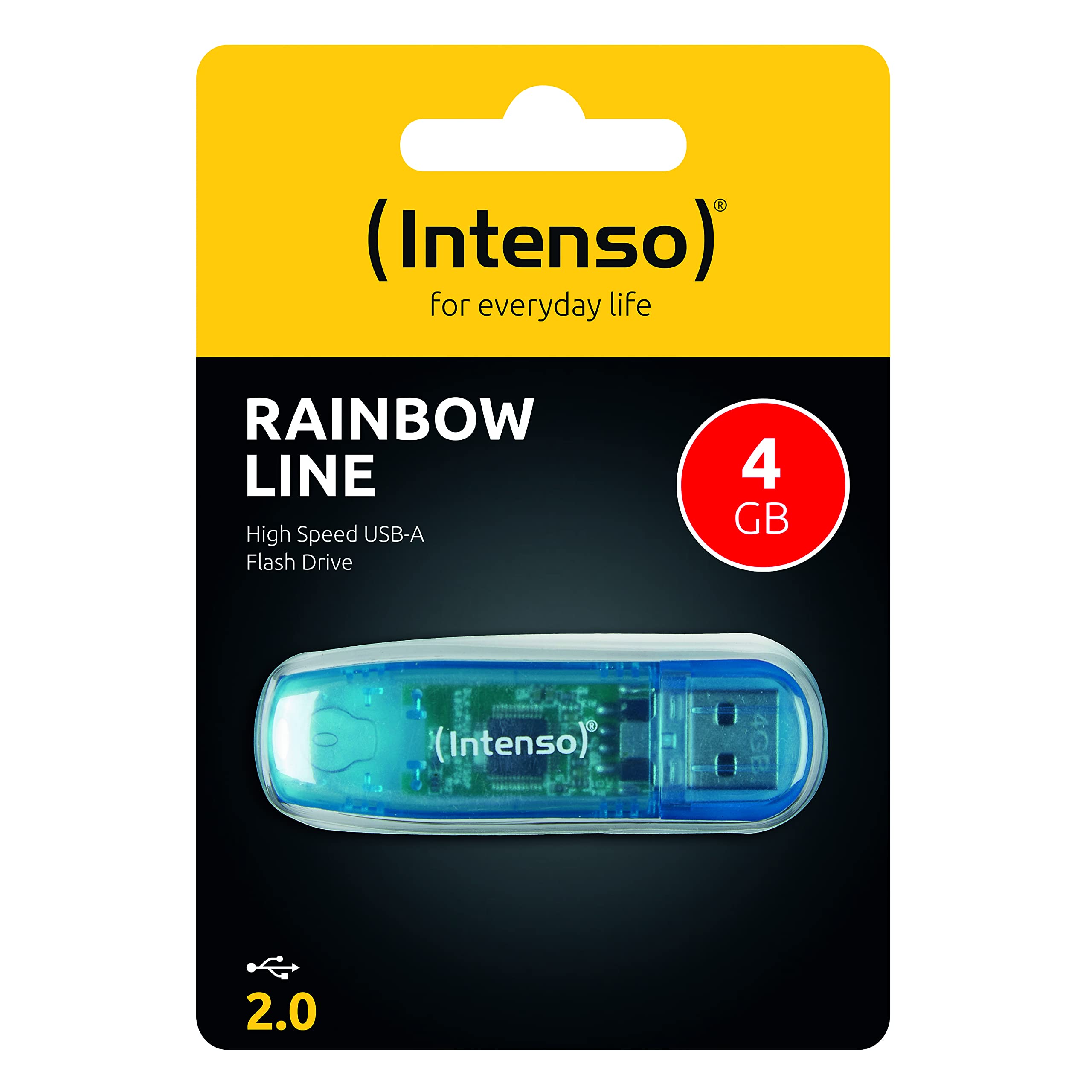INTENSO Clé USB 2.0 Rainbow Line - 4 Go Bleu