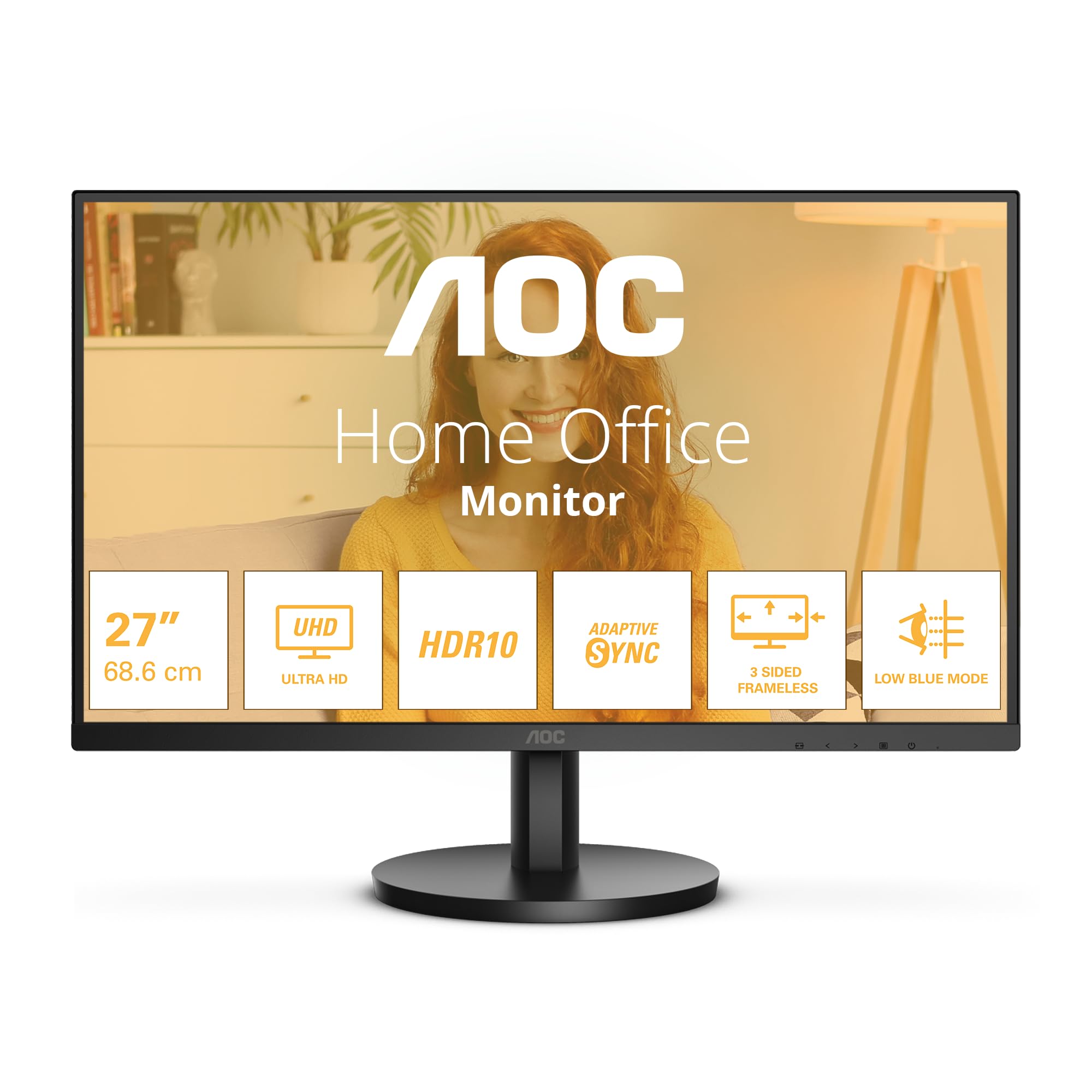 AOC U27B3M 27p 3840x2160 2xHDMI DP Black
