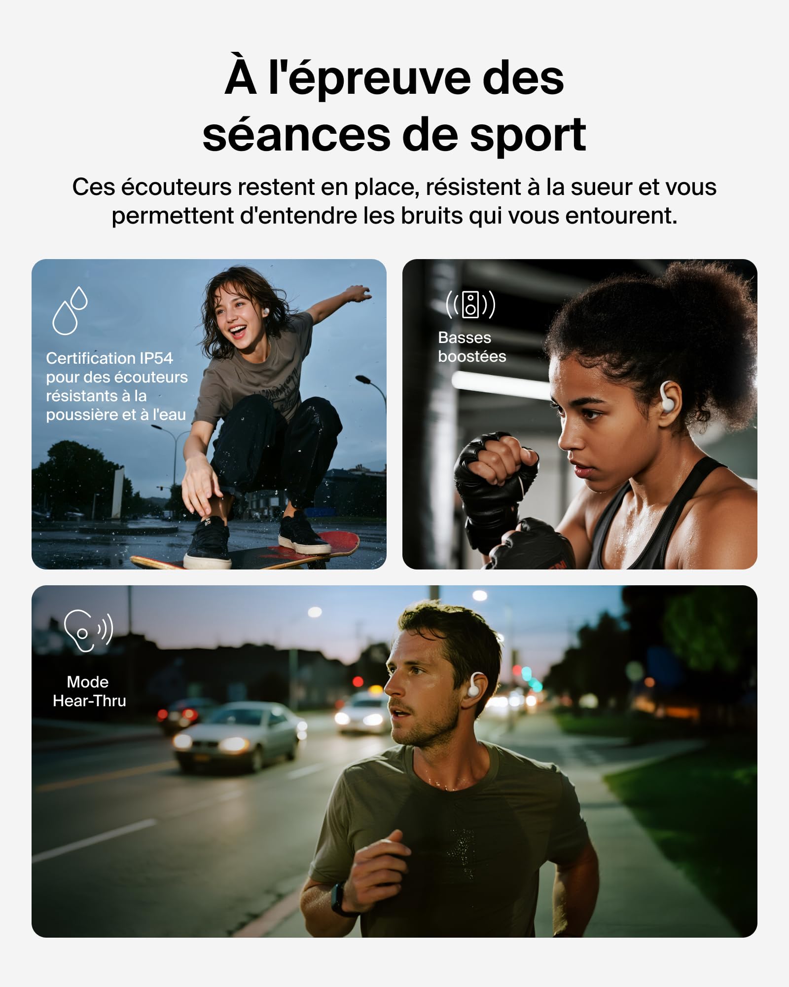 BELKIN SoundForm Activefit Sports Earbuds Cream