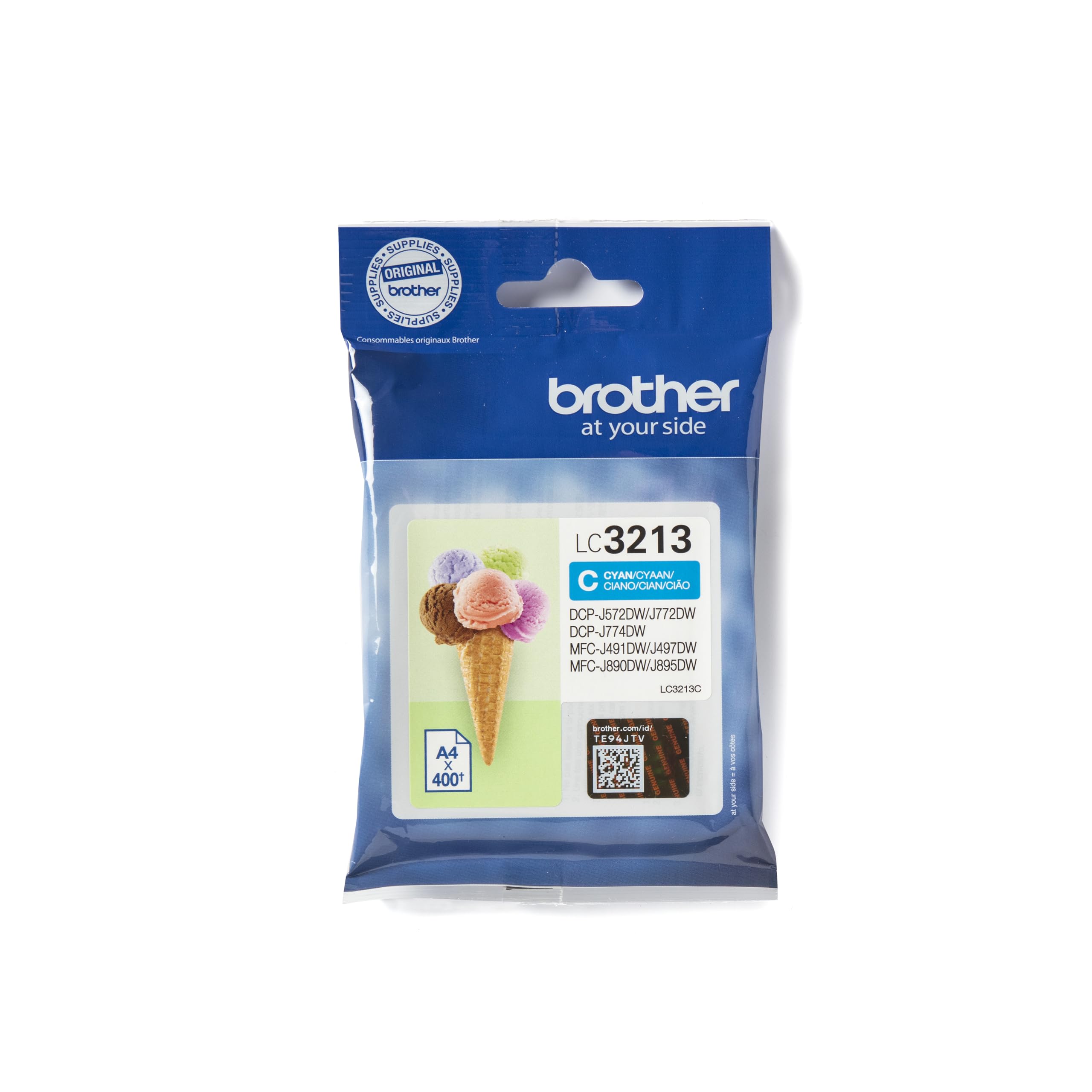 BROTHER LC3213C High capacity 400-page cyan ink cartridge