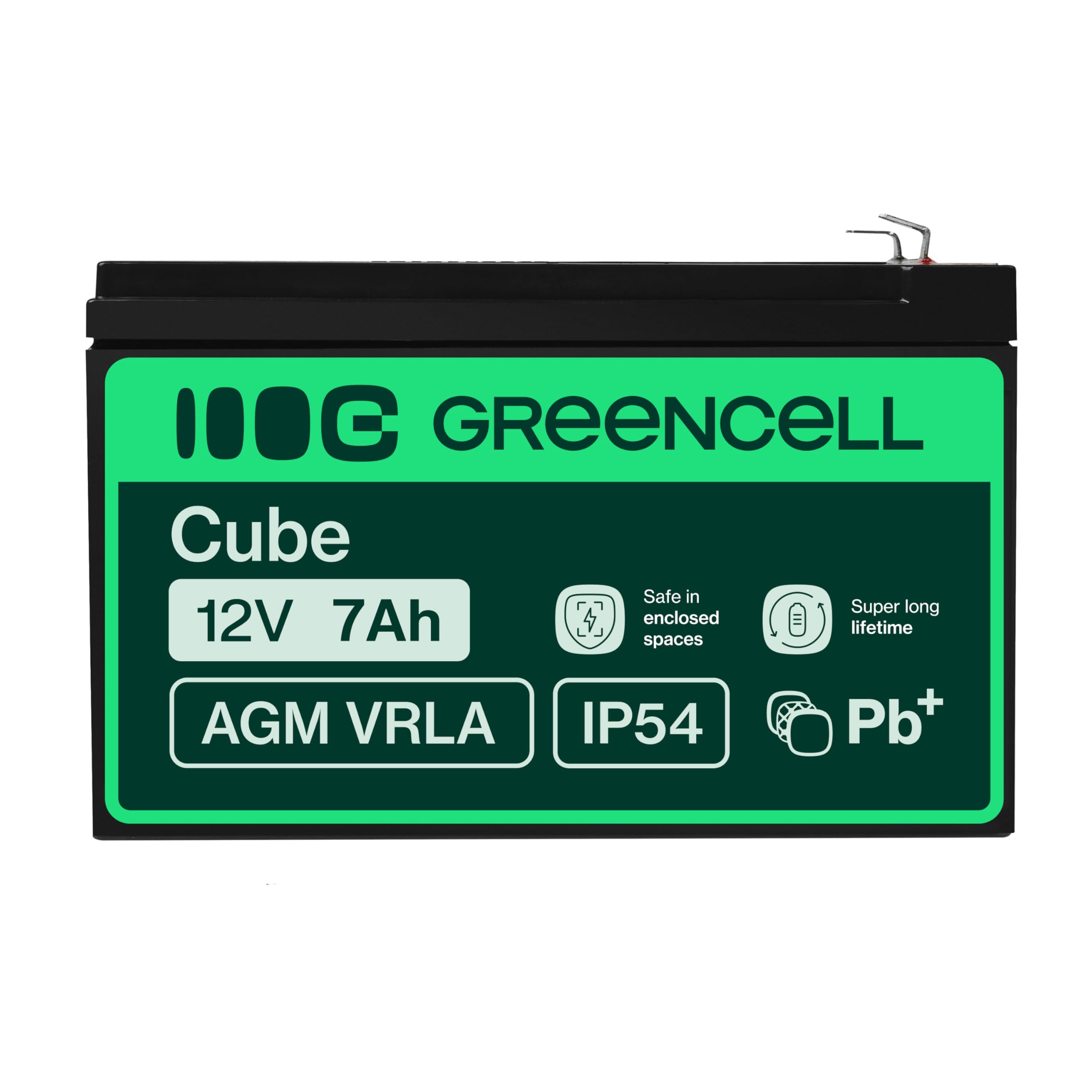 Green Cell AGM04 Batterie de l'onduleur Sealed Lead Acid (VRLA) 12 V 7 Ah
