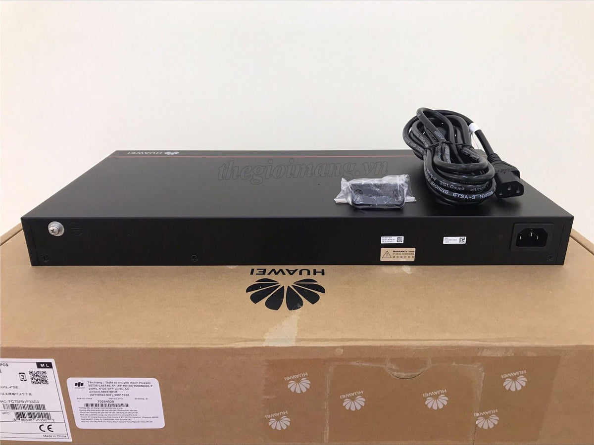 HUAWEI S5735-L48T4S-A 48x10/100/1000BASE-T ports 4xGE SFP ports AC power + S57XX-L Series Basic SW Per Device (P)