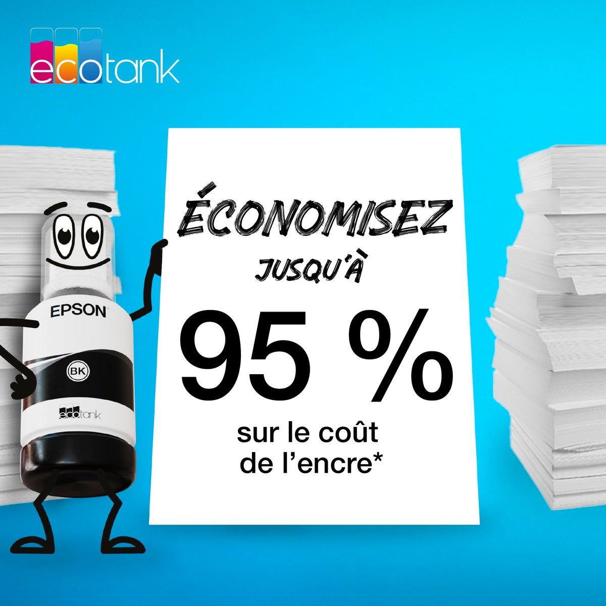 EPSON 1LB 106 EcoTank Cyan ink bottle
