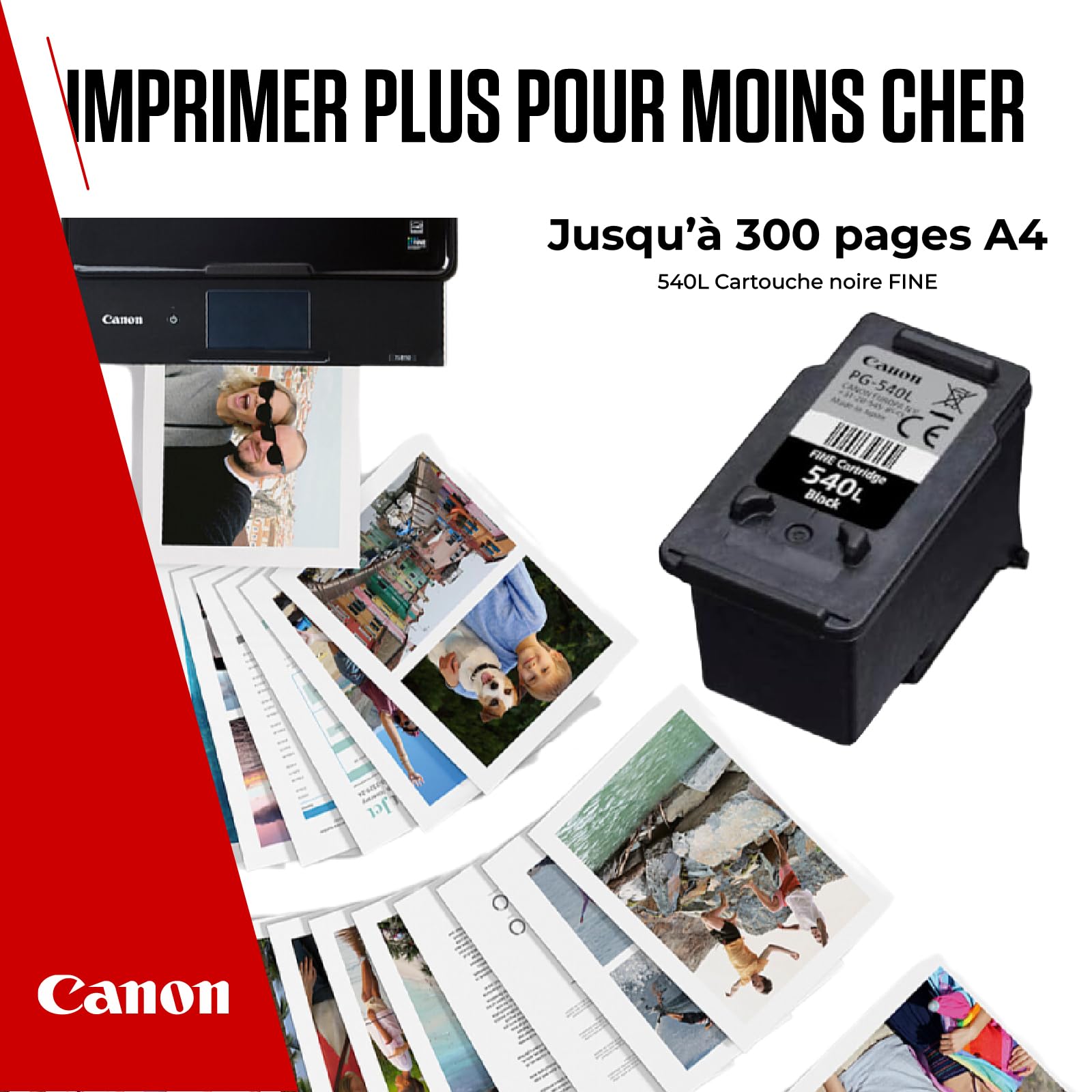 CANON 1LB PG-540L Black Ink Cartridge 300P