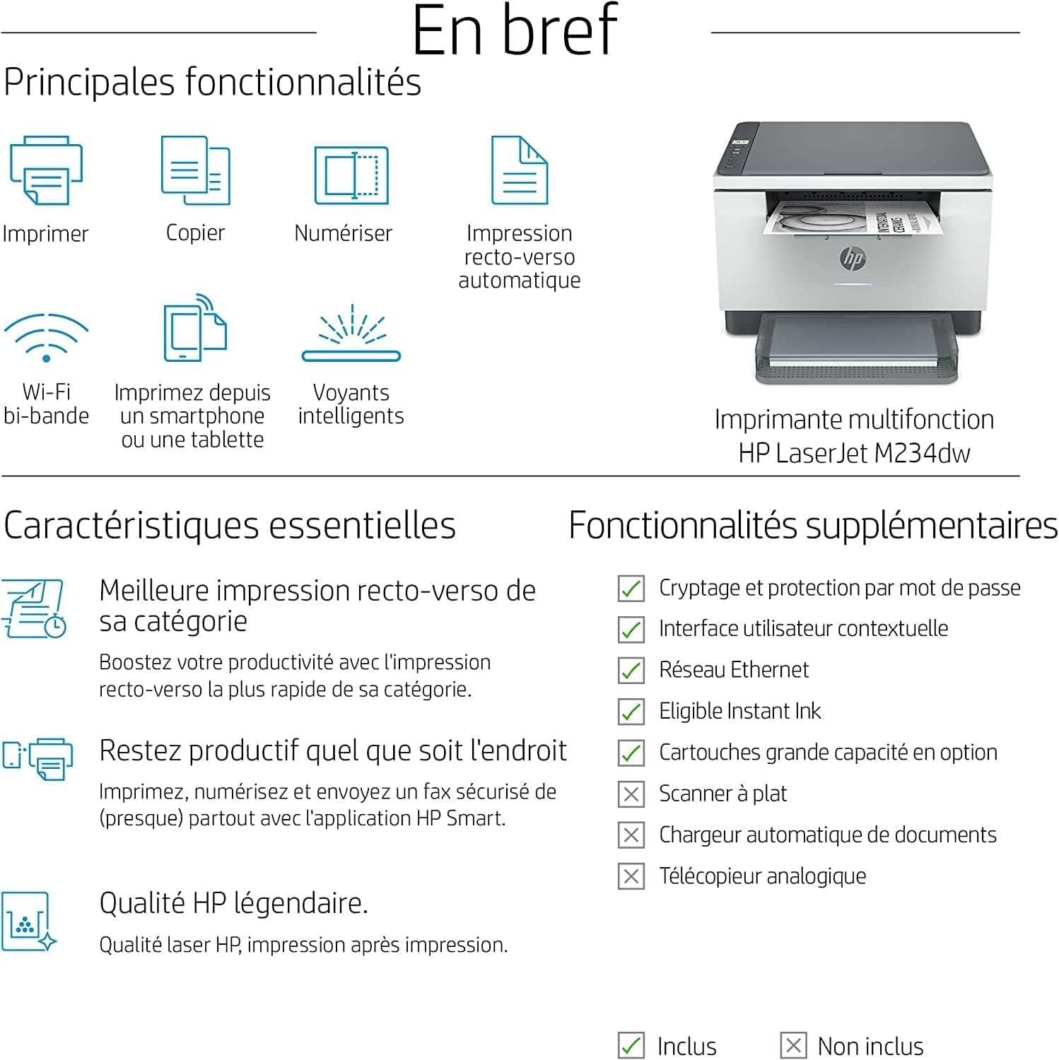 HP LaserJet MFP M234dw MFP Mono B/W laser Legal media 29ppmcopy 29ppmprint 150 sheets USB 2.0 LAN Wi-Fi light basalt