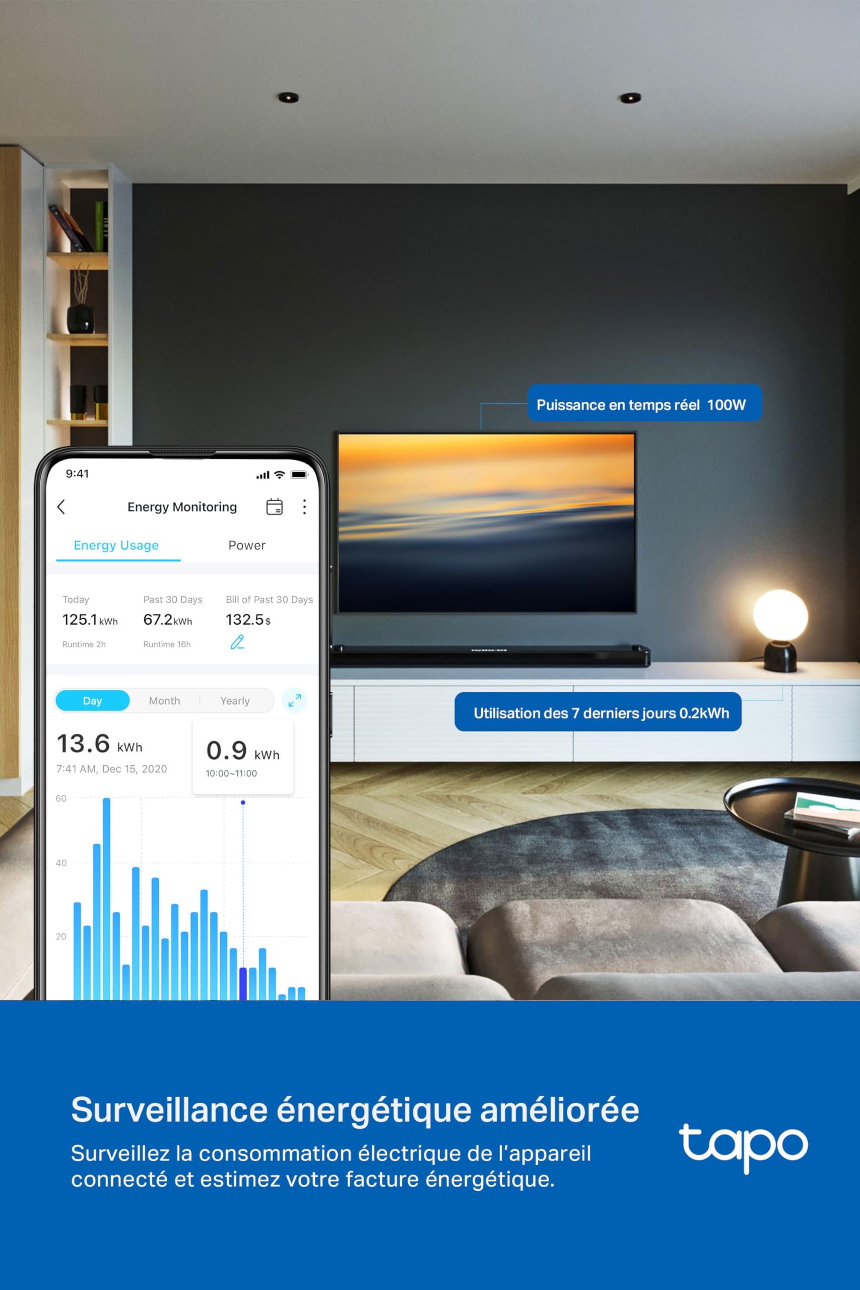 TP-LINK Mini Smart Wi-Fi Plug Energy Monitoring Matter