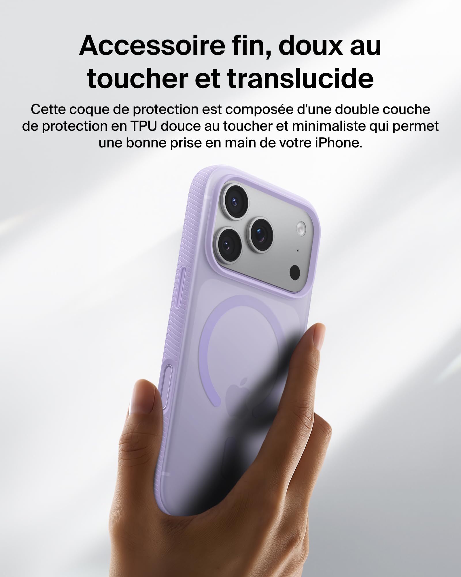 COVER/GRIP TPU 17 PRO TINT CANDY LAVANDE