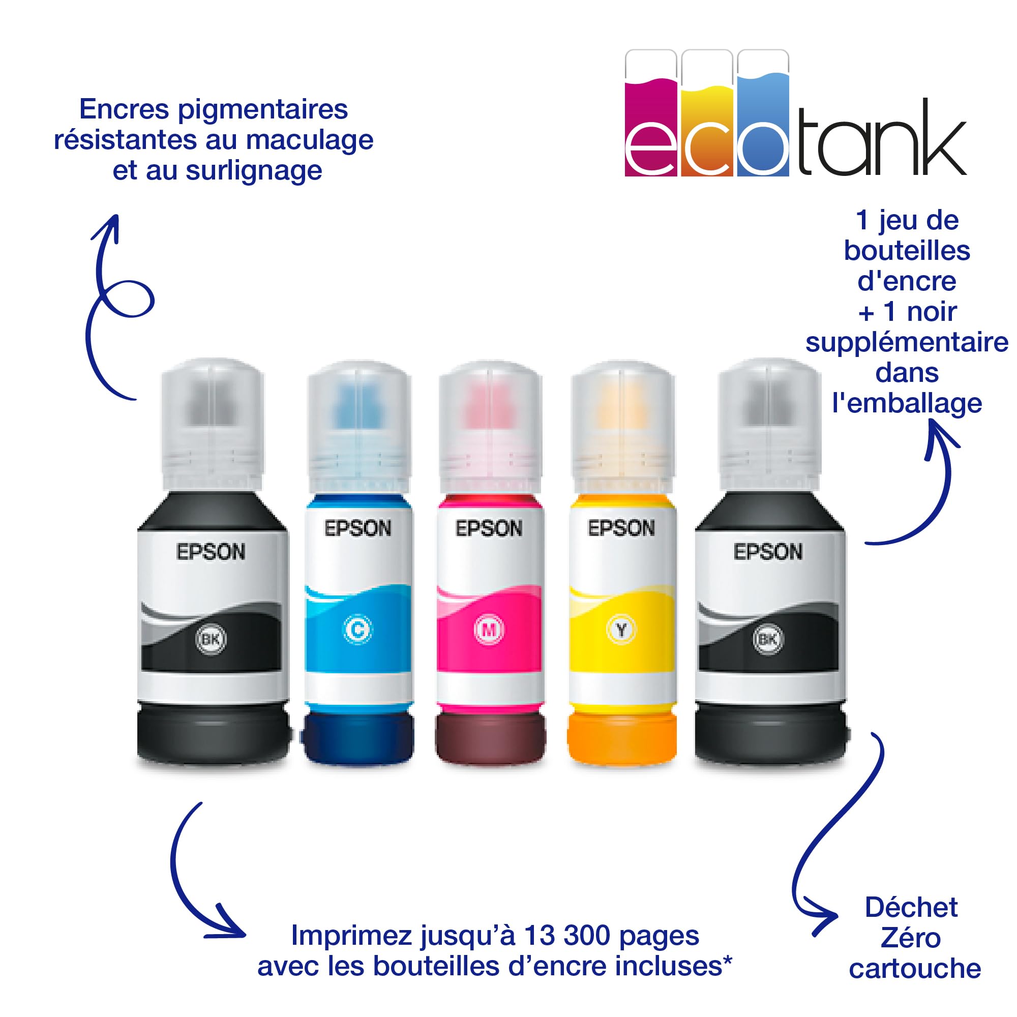 EPSON EcoTank ET-5150 MFP colour ink-jet A4 17.5ppm print 250 sheets USB LAN Wi-Fi