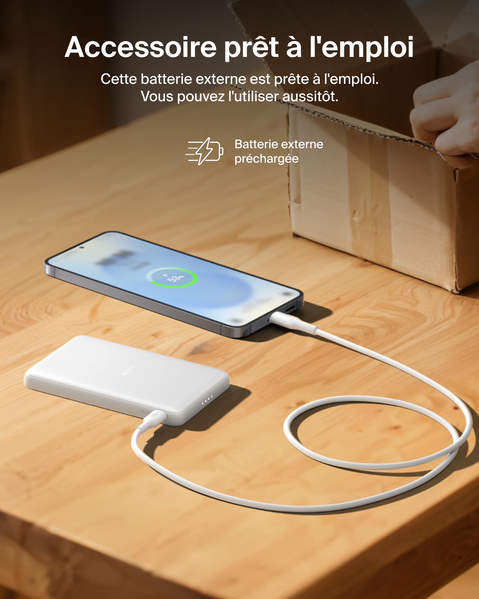BELKIN BoostCharge Slim 5k Magnetic 7.5w White