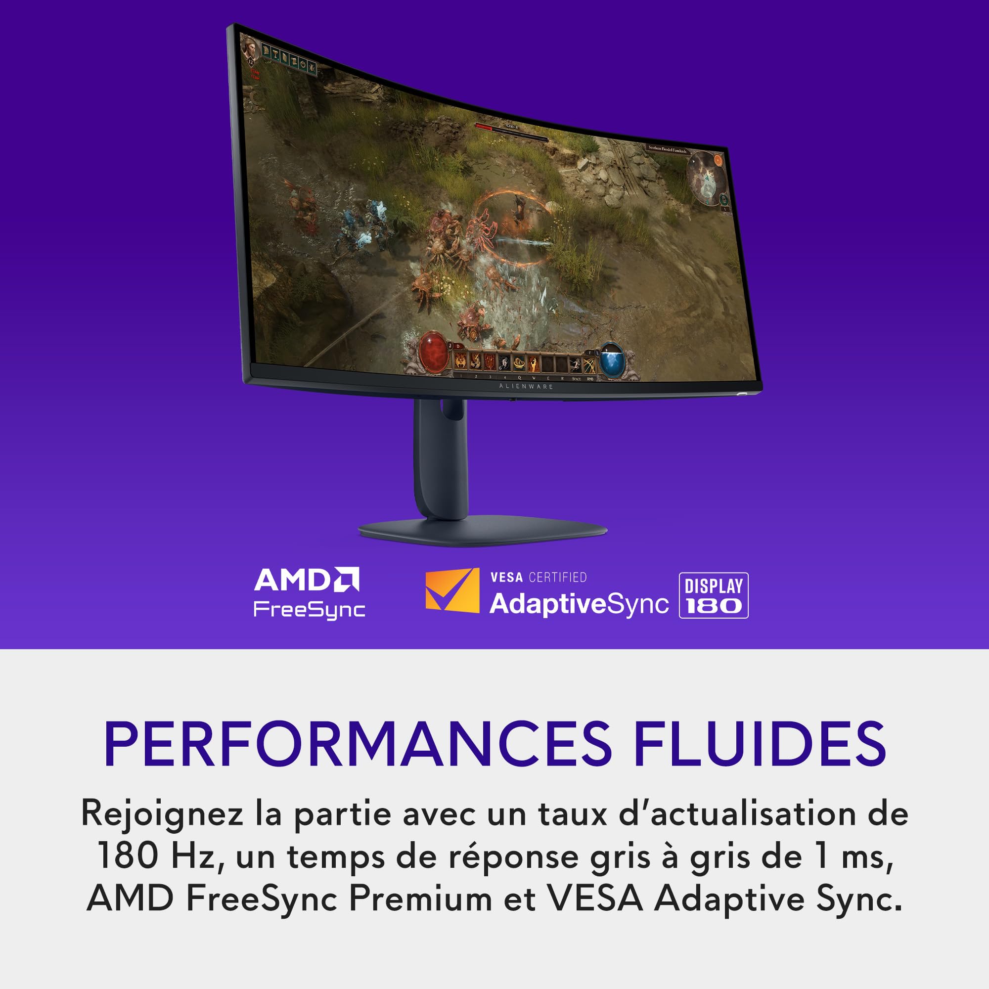 Alienware 34" AW3425DWM Curved-180Hz-Mon