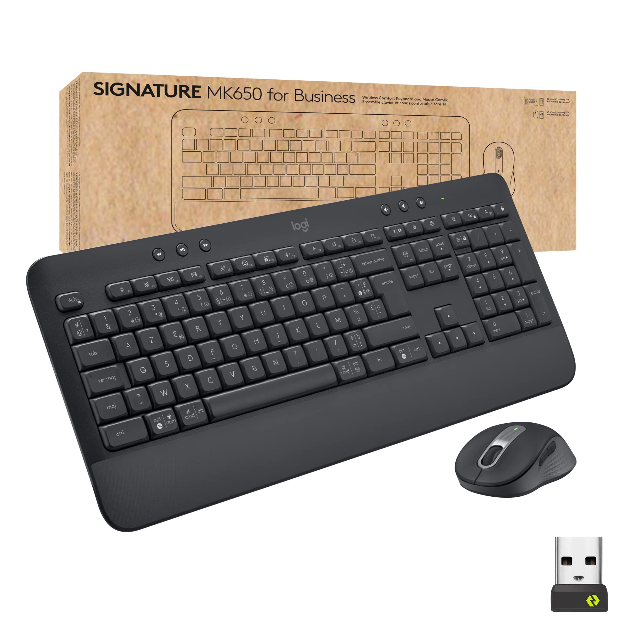LOGITECH Signature MK650 Combo for Business - GRAPHITE - (FRA) - CENTRAL