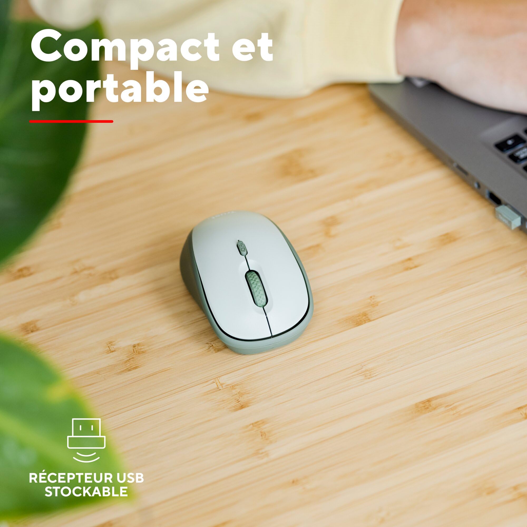 TRUST Souris sans fil compacte YVI+ ECO - Green