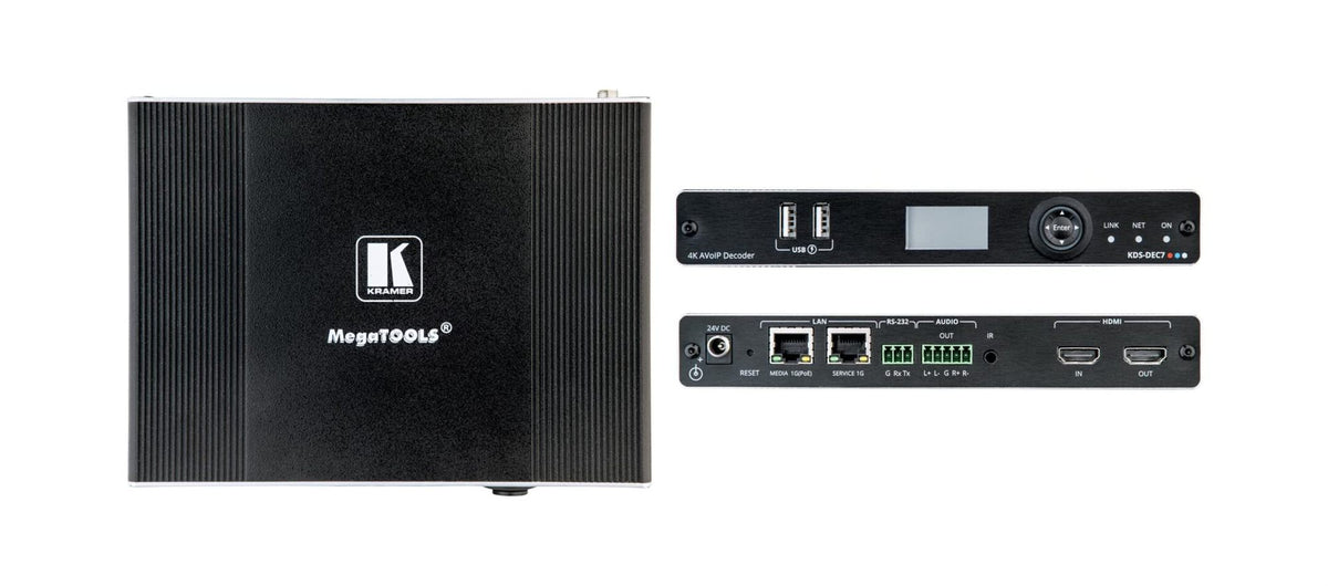 Kramer 1G 4K@60 4:2:0 Decoder of KDS-6X product family