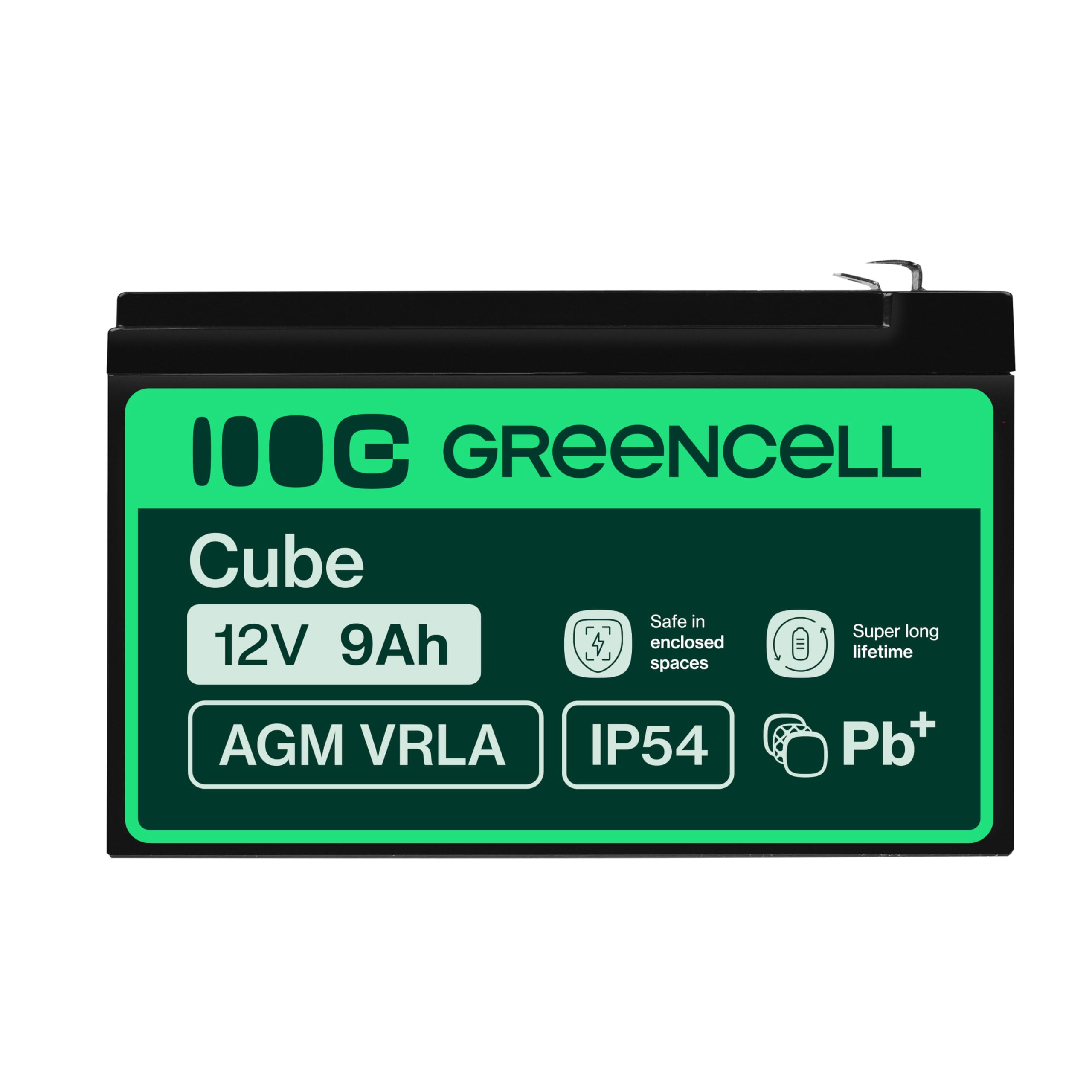 Green Cell AGM06 Batterie de l'onduleur Sealed Lead Acid (VRLA) 12 V 9 Ah