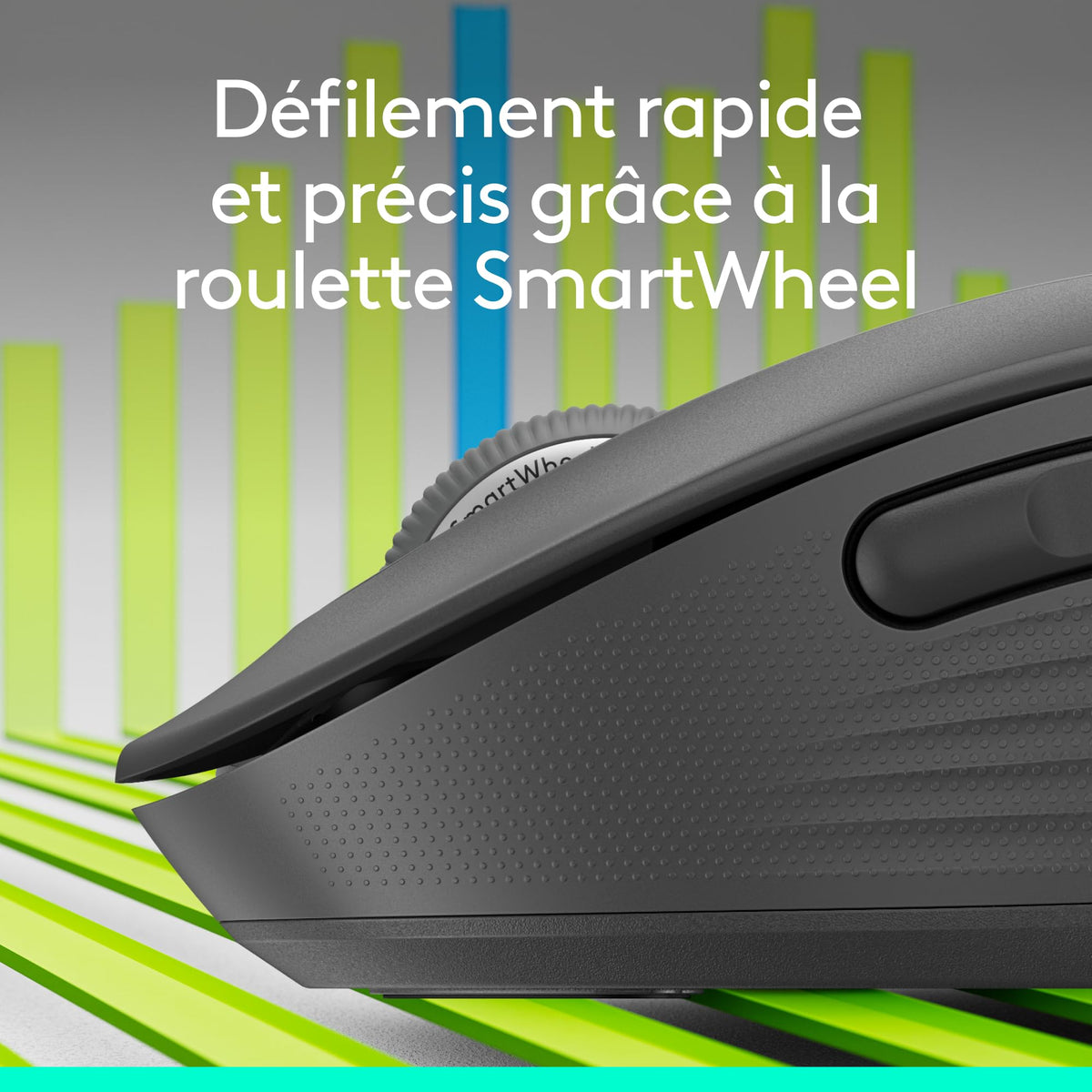 LOGITECH Signature M650 L Mouse large size optical 5 buttons wireless Bluetooth 2.4 GHz Bolt USB receiver graphite