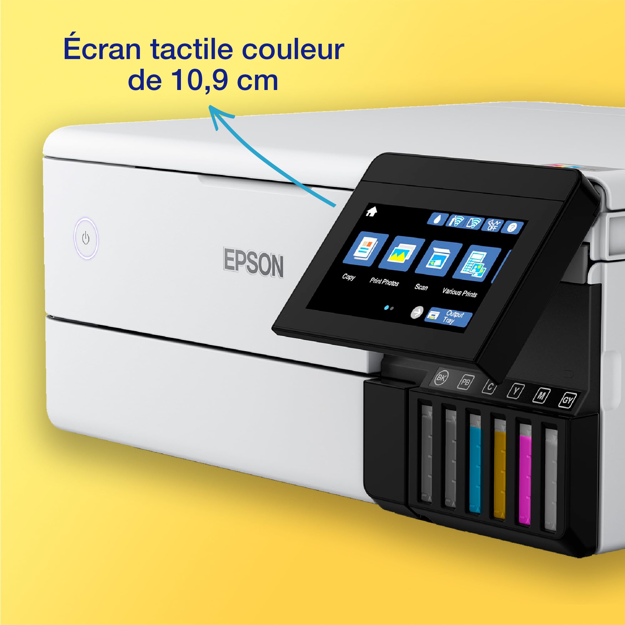 EPSON EcoTank ET-8500 MFP colour ink-jet refillable A4 16ppm print USB LAN USB host Wi-Fi white