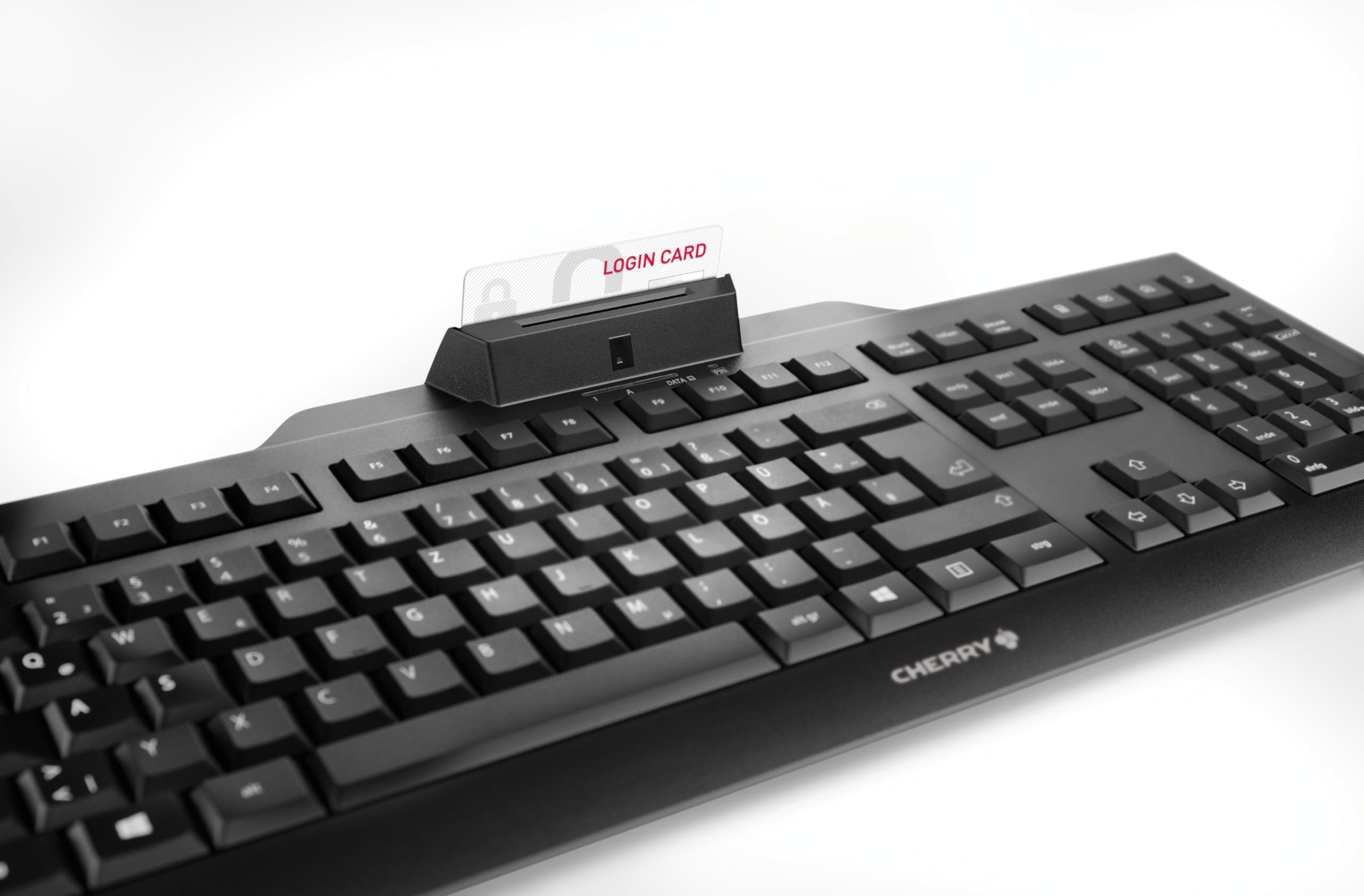 CHERRY Clavier (+cart puces) KC-1000 SC USB noir AZERTY (BE)