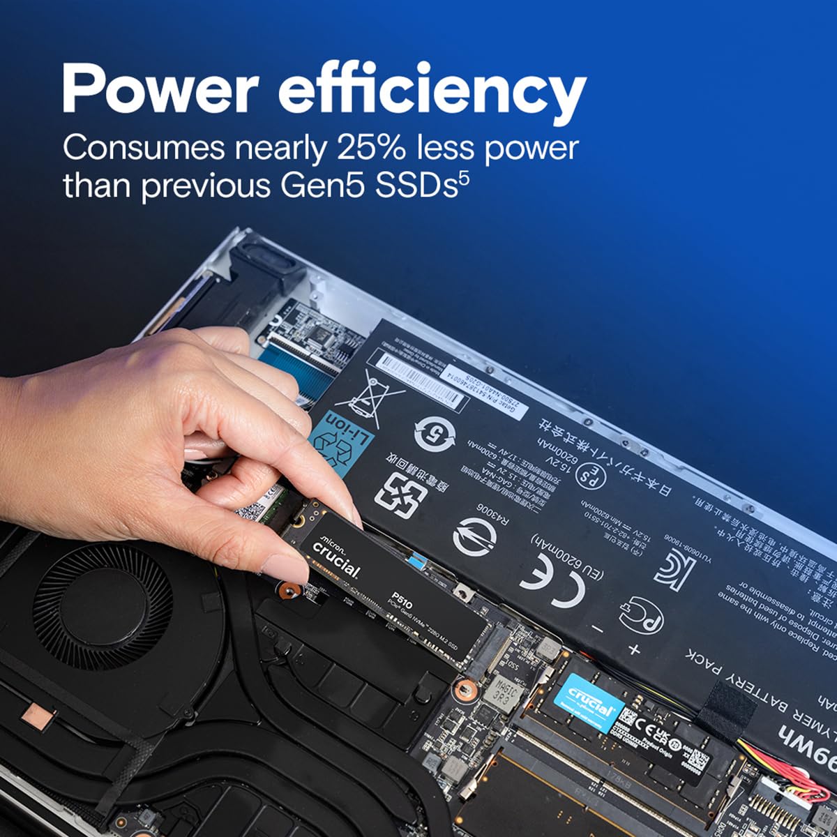 Crucial P510 2 To M.2 PCI Express 5.0 NVMe TLC