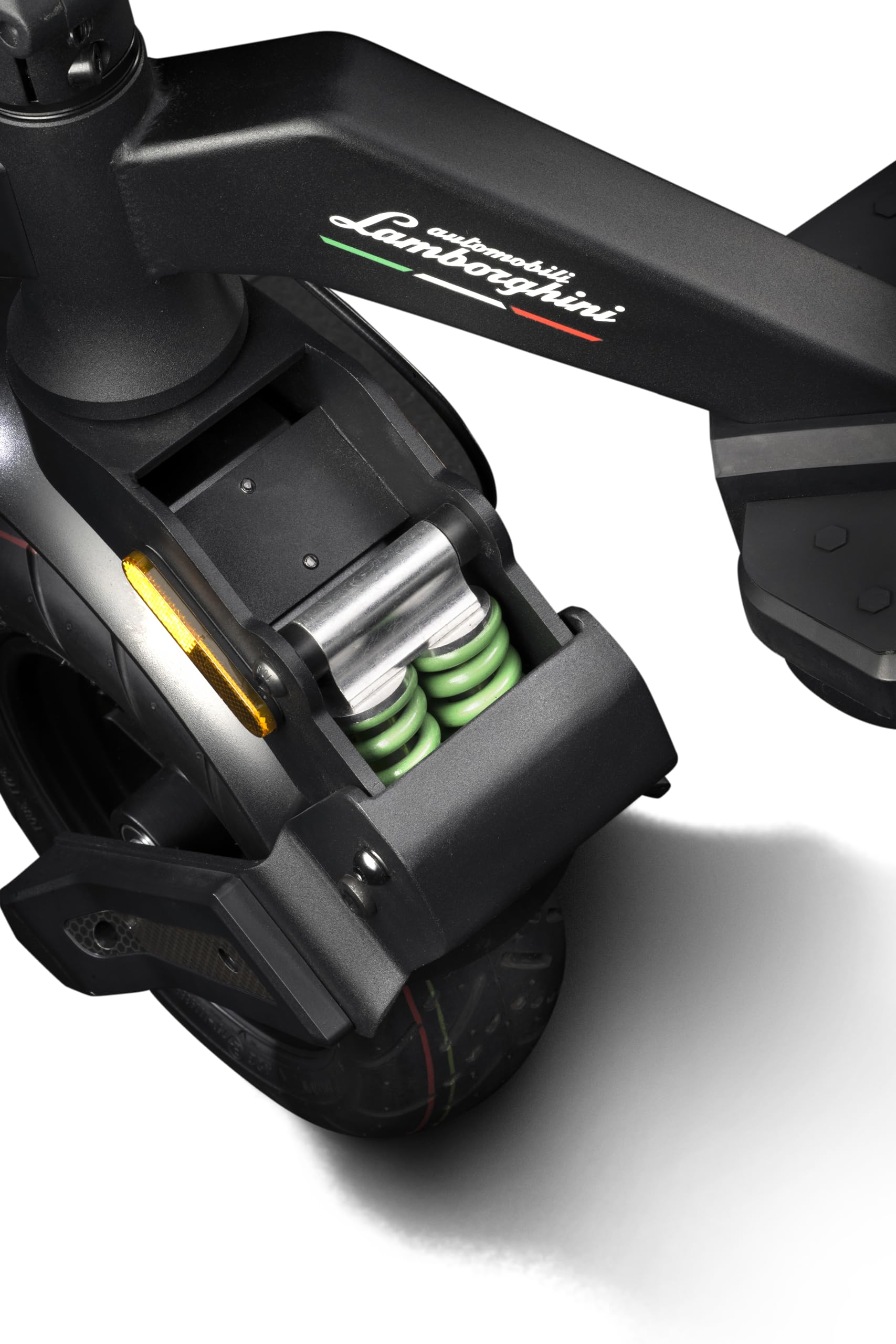 Trottinette Lamborghini Alext Verte avec clignotants - Cadre Acier et Aluminium