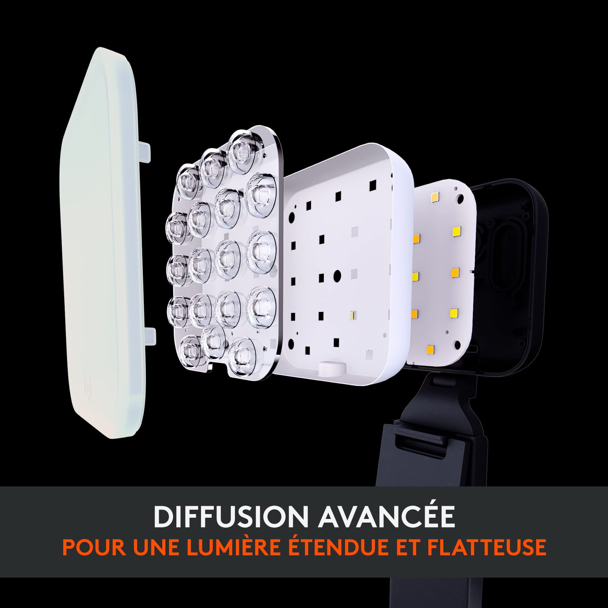 LOGITECH Litra Glow Premium Streaming Light with TrueSoft Lamp head 1 heads LED DC