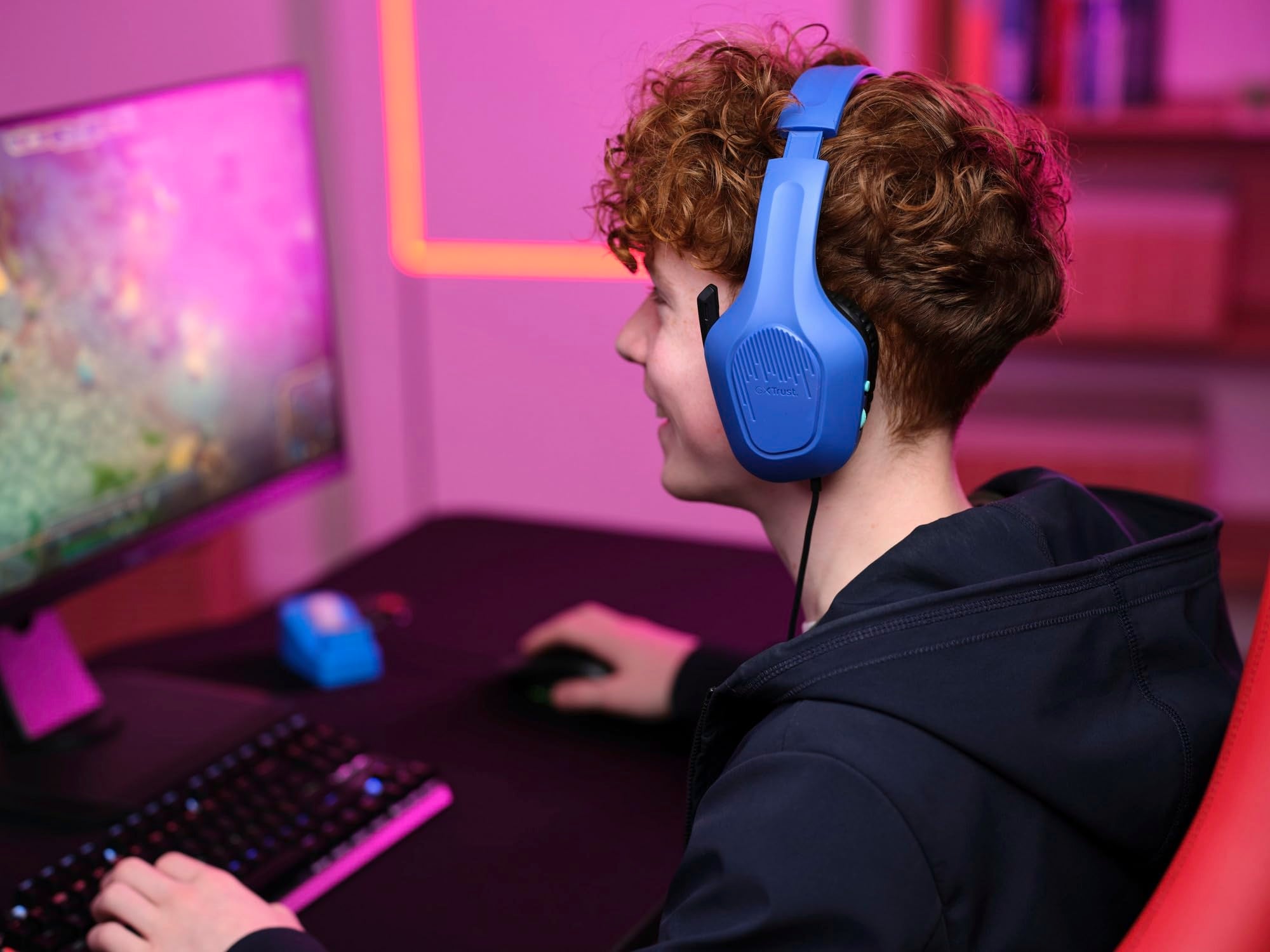 TRUST  Casque gaming ZIROX - Blue