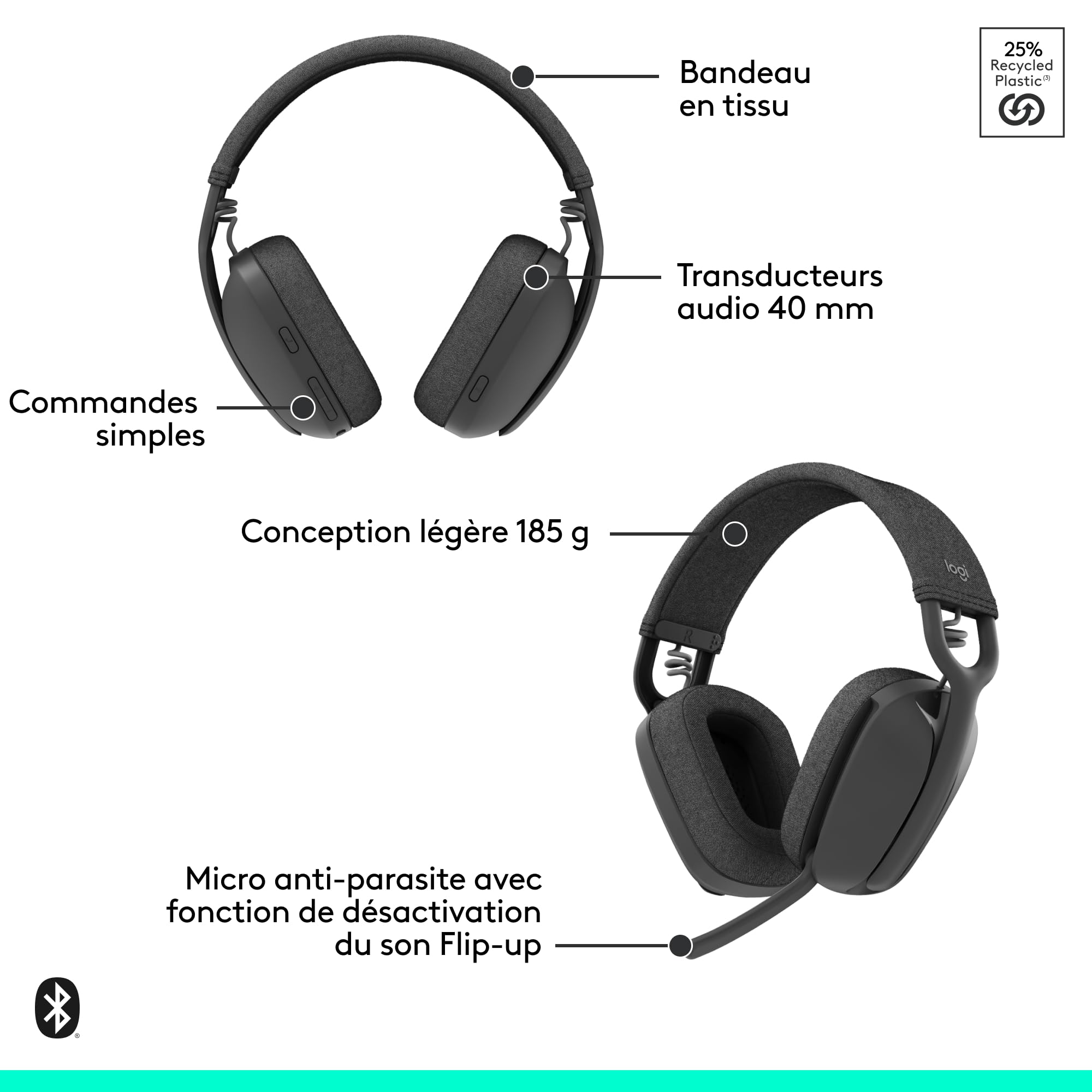 Zone Vibe Wireless MS Hdphs native Bluet